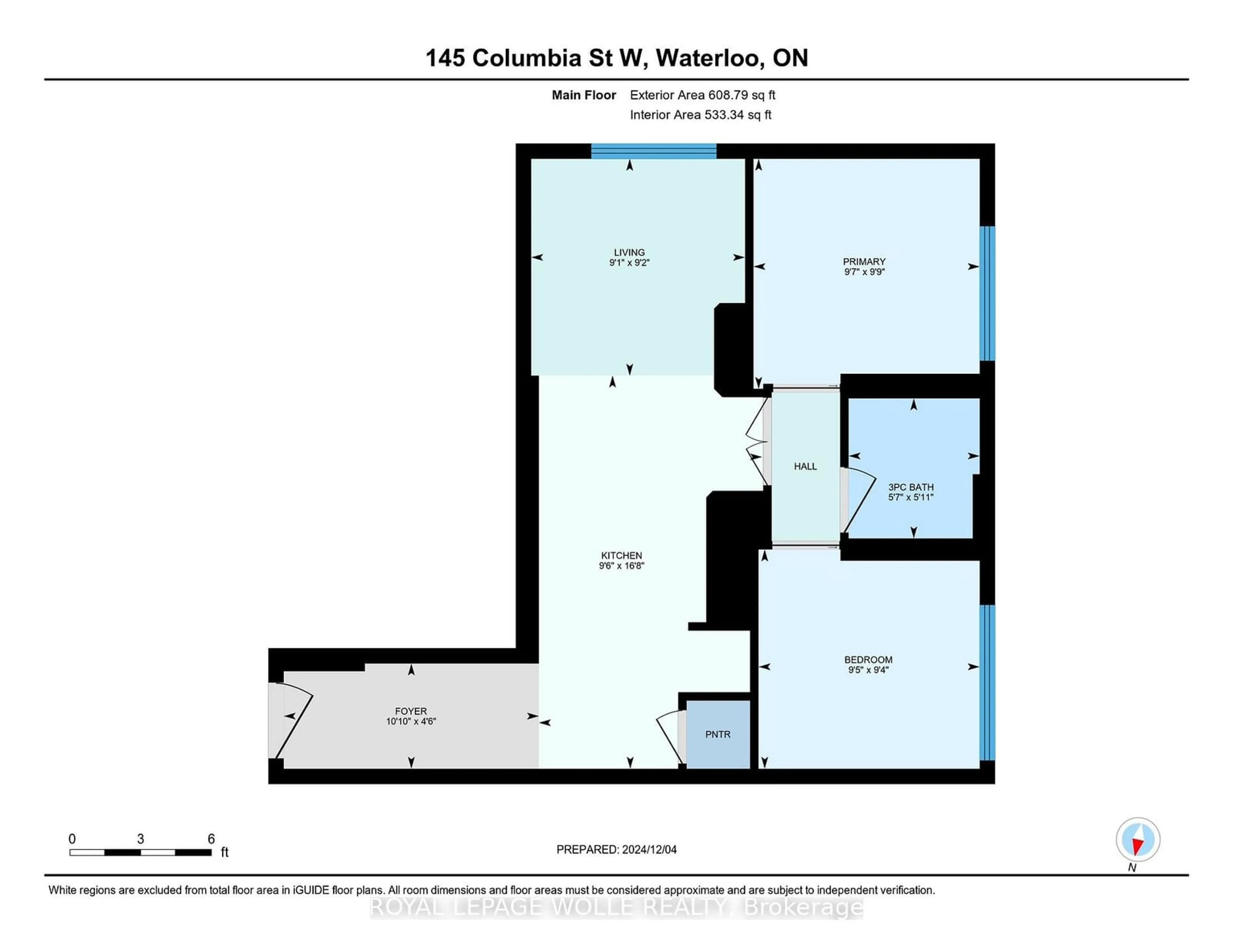 Floor plan for 145 Columbia St #1210, Waterloo Ontario N2L 0K7