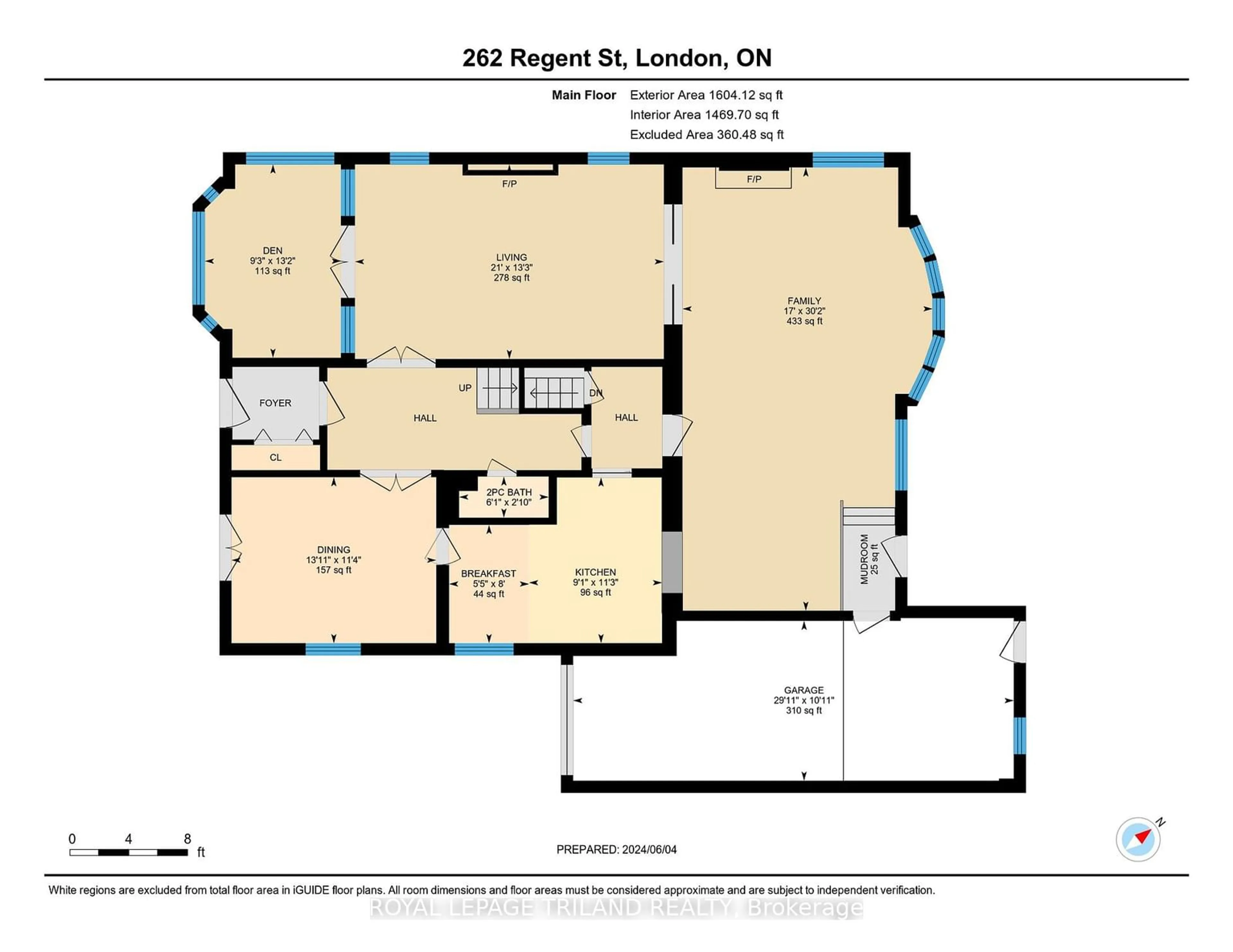 Floor plan for 262 Regent St, London Ontario N6A 2H2