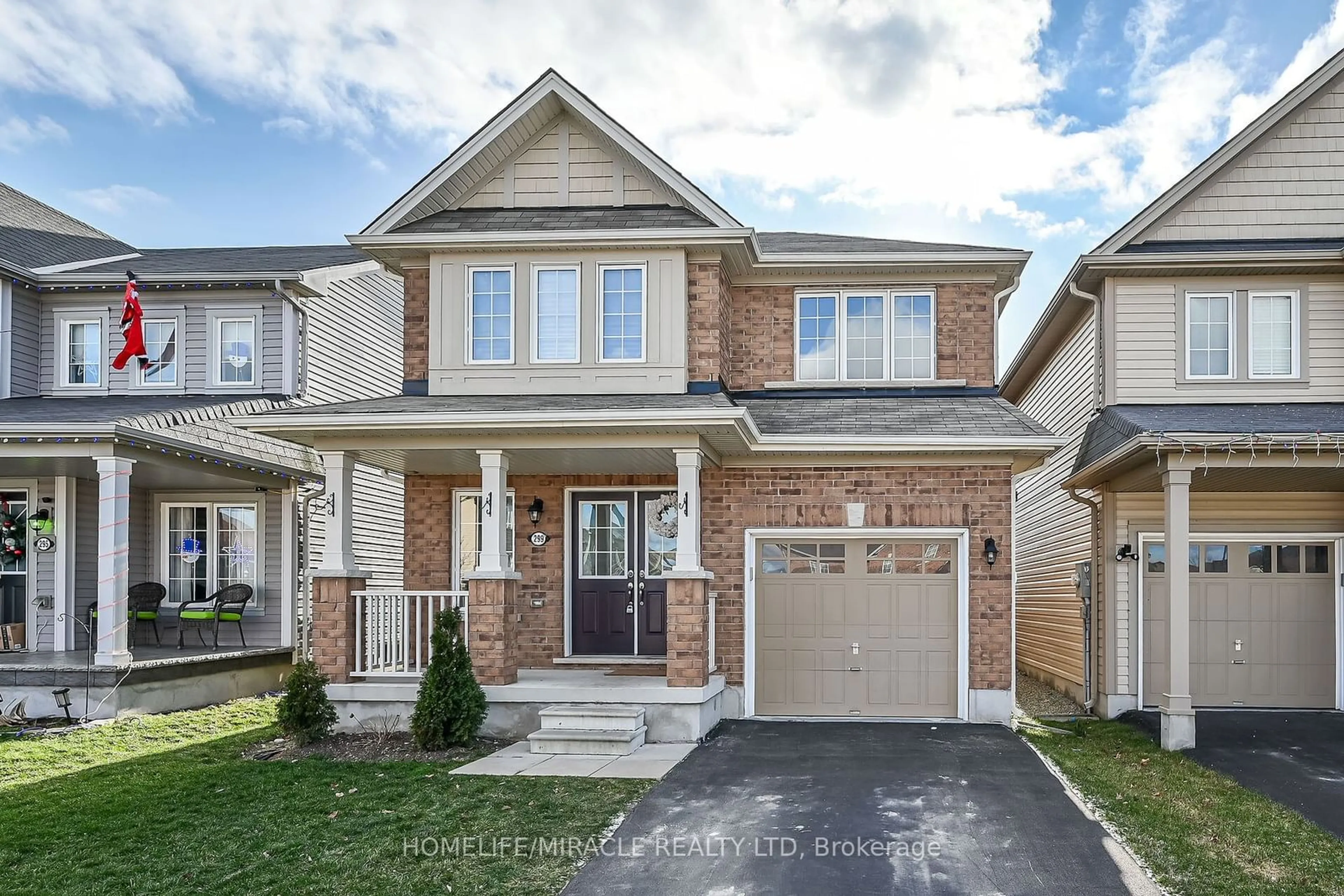 Home with brick exterior material, street for 299 Windwood Dr, Hamilton Ontario L0R 1C0