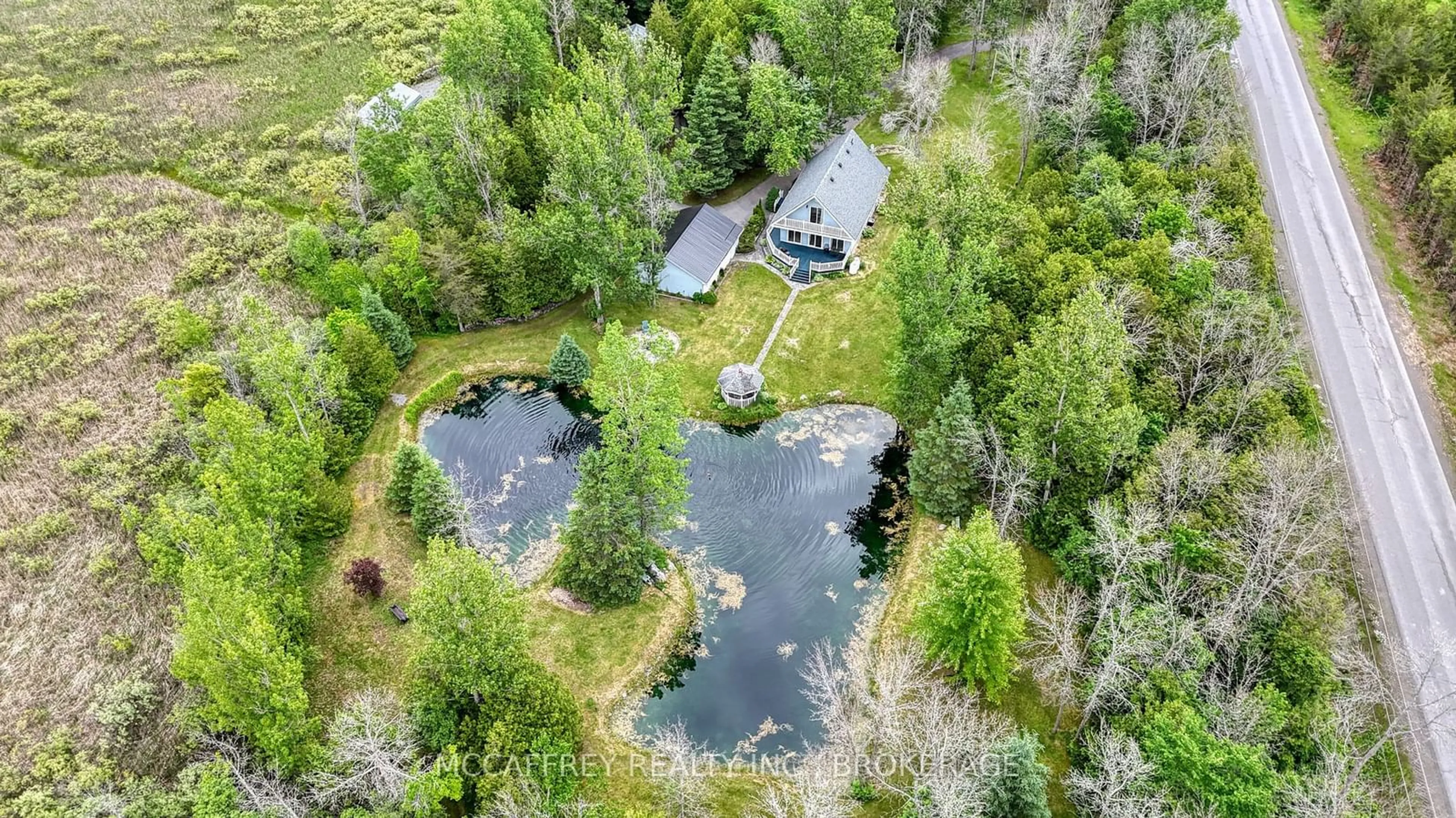 A pic from outside/outdoor area/front of a property/back of a property/a pic from drone, water/lake/river/ocean view for 535 BEECHWOOD Rd, Greater Napanee Ontario K7R 3L1