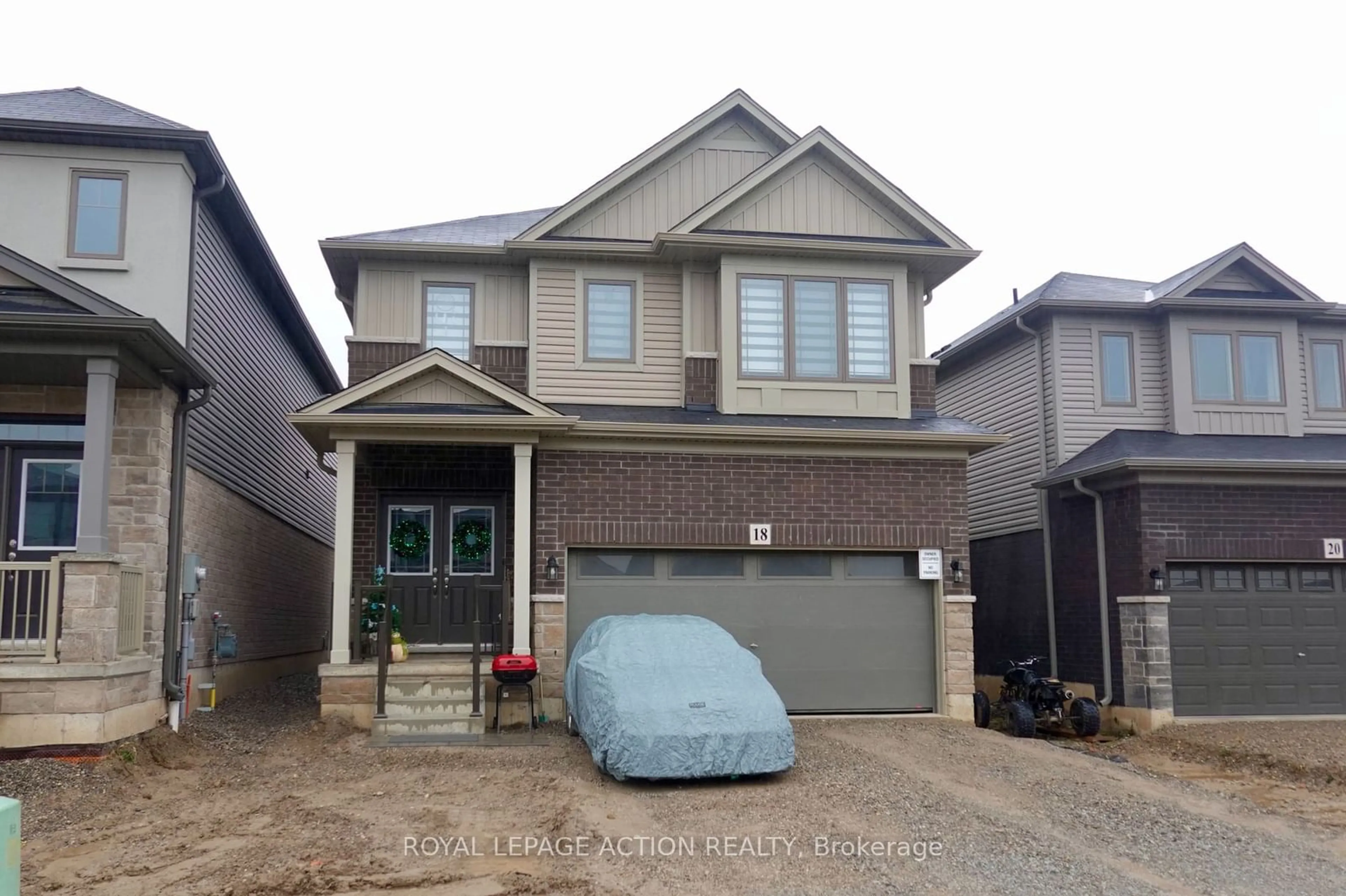 Home with brick exterior material, street for 18 Holder Dr, Brantford Ontario N3T 0V1