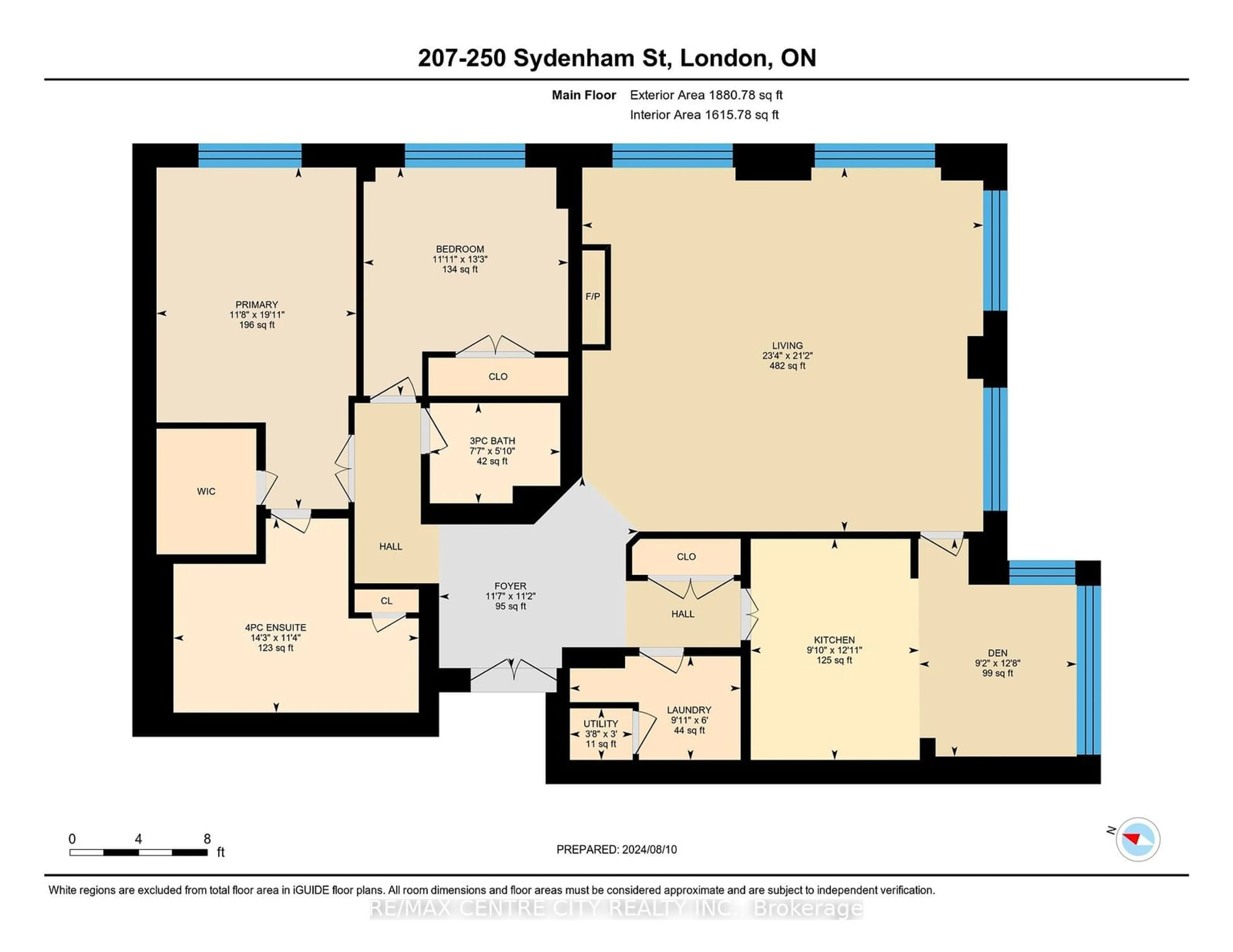 Floor plan for 250 Sydenham St #207, London Ontario N6A 5S1