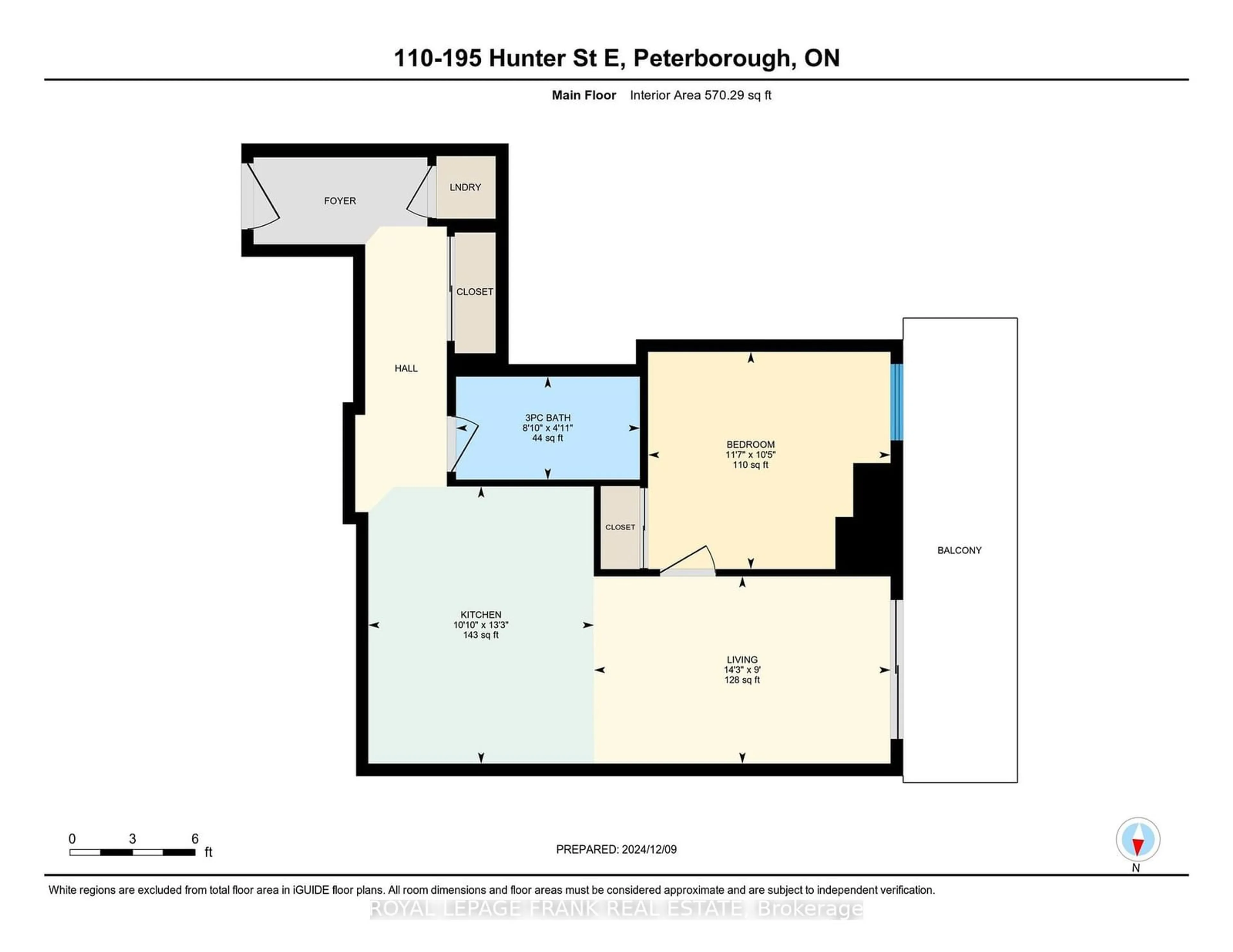 Floor plan for 195 Hunter St #110, Peterborough Ontario K9H 1G9