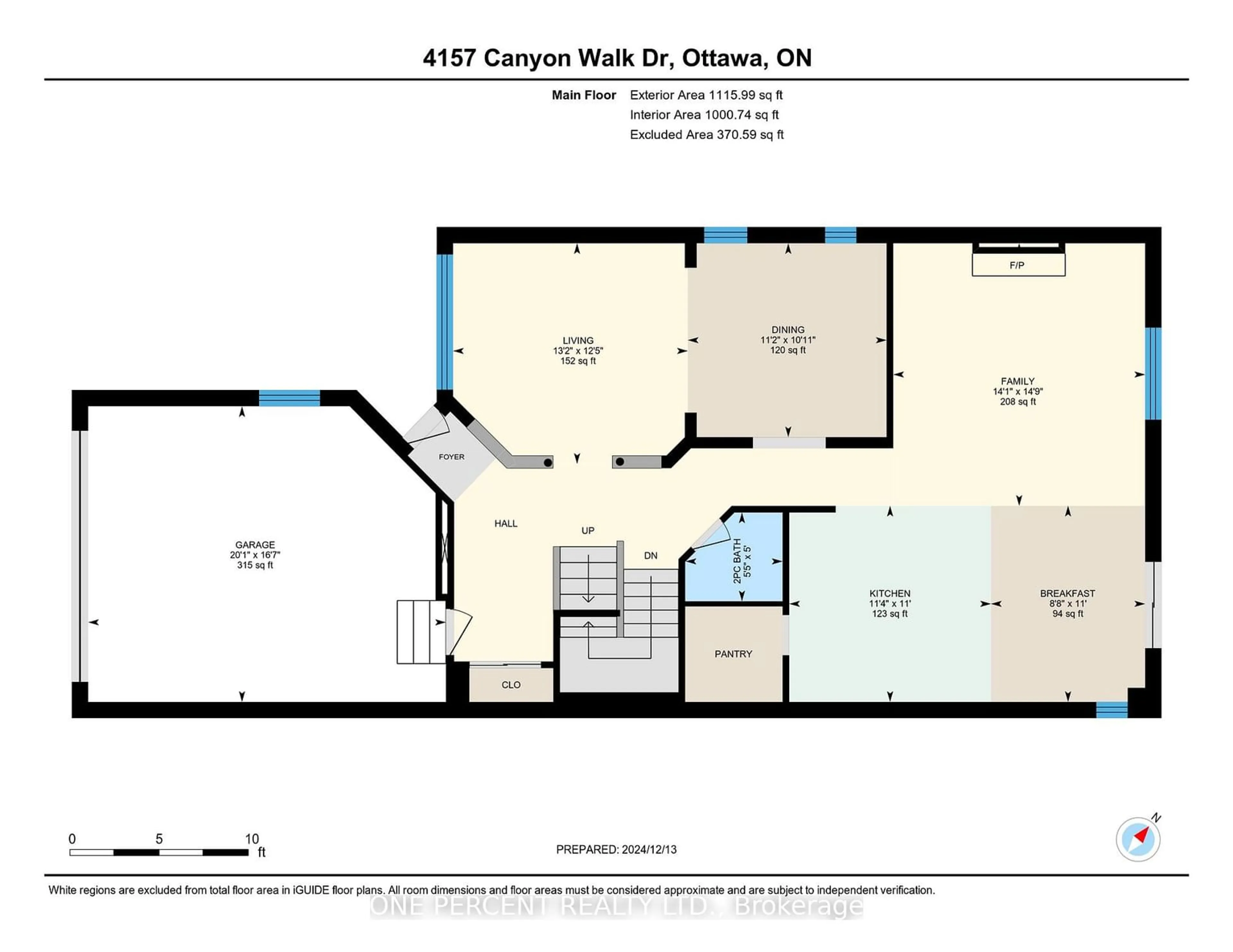 Floor plan for 4157 Canyon Walk Dr, Blossom Park - Airport and Area Ontario K1V 1R2