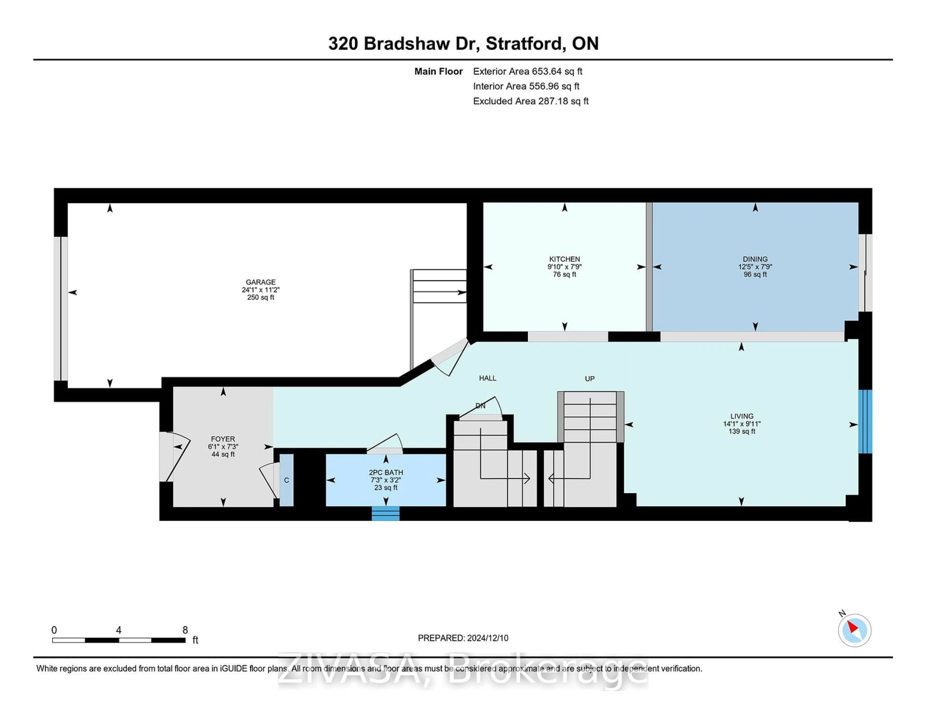 Floor plan for 320 Bradshaw Dr ##320, Stratford Ontario N5A 0K2