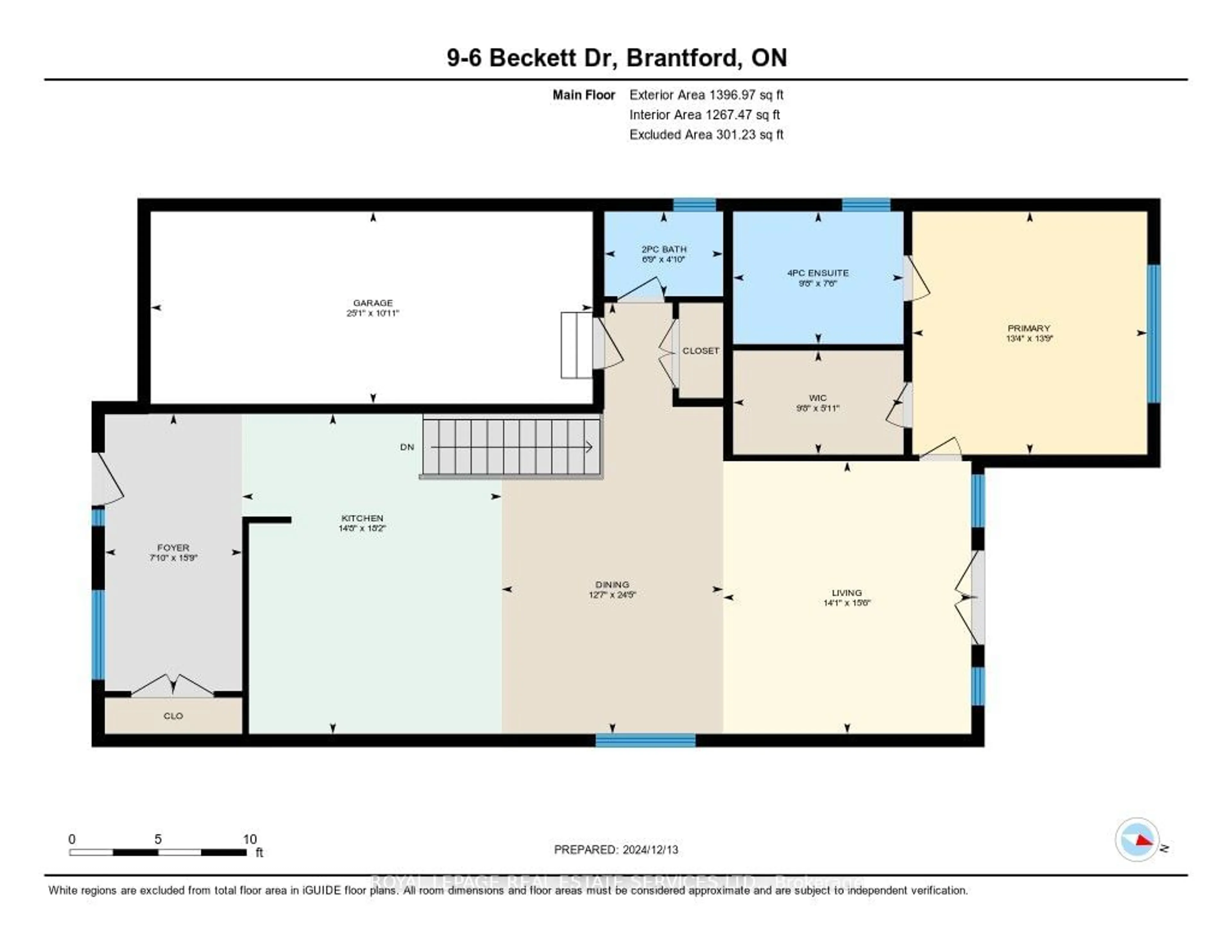 Floor plan for 6 Beckett Dr #9, Brantford Ontario N3T 6E5