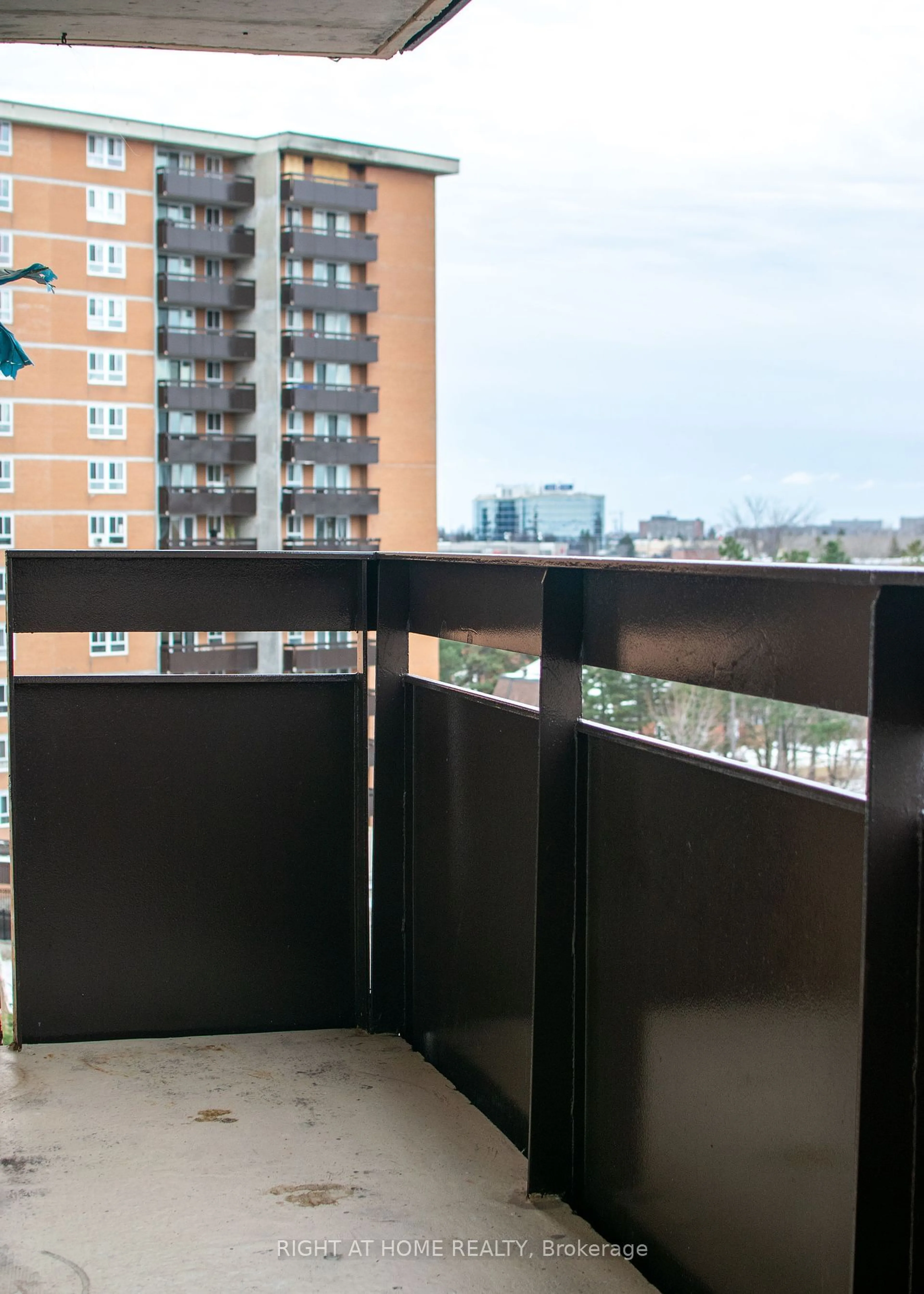 Balcony in the apartment, city buildings view from balcony for 2020 JASMINE Cres #704, Beacon Hill North - South and Area Ontario K1J 8K5