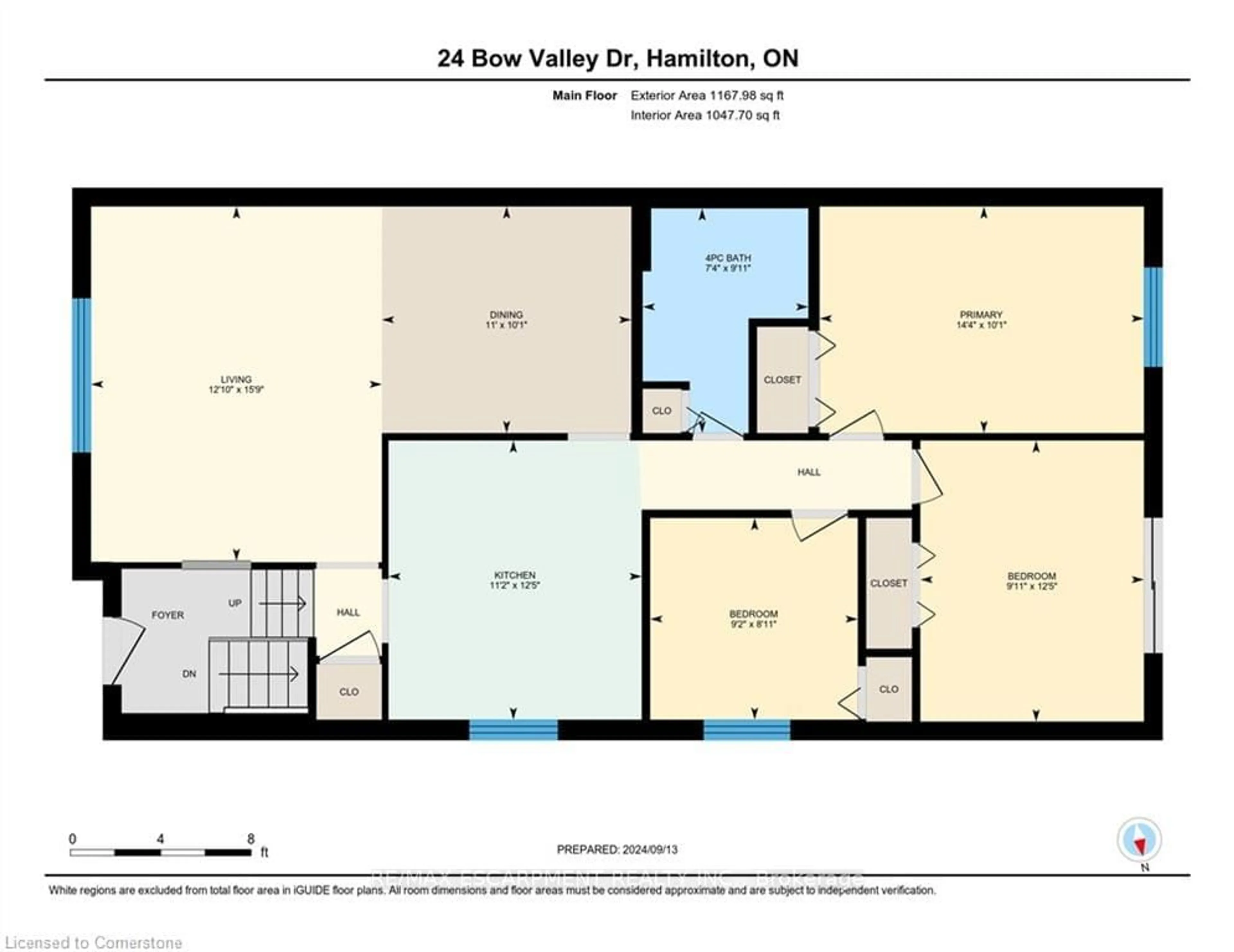 Floor plan for 24 Bow Valley Dr, Hamilton Ontario L8E 3L4