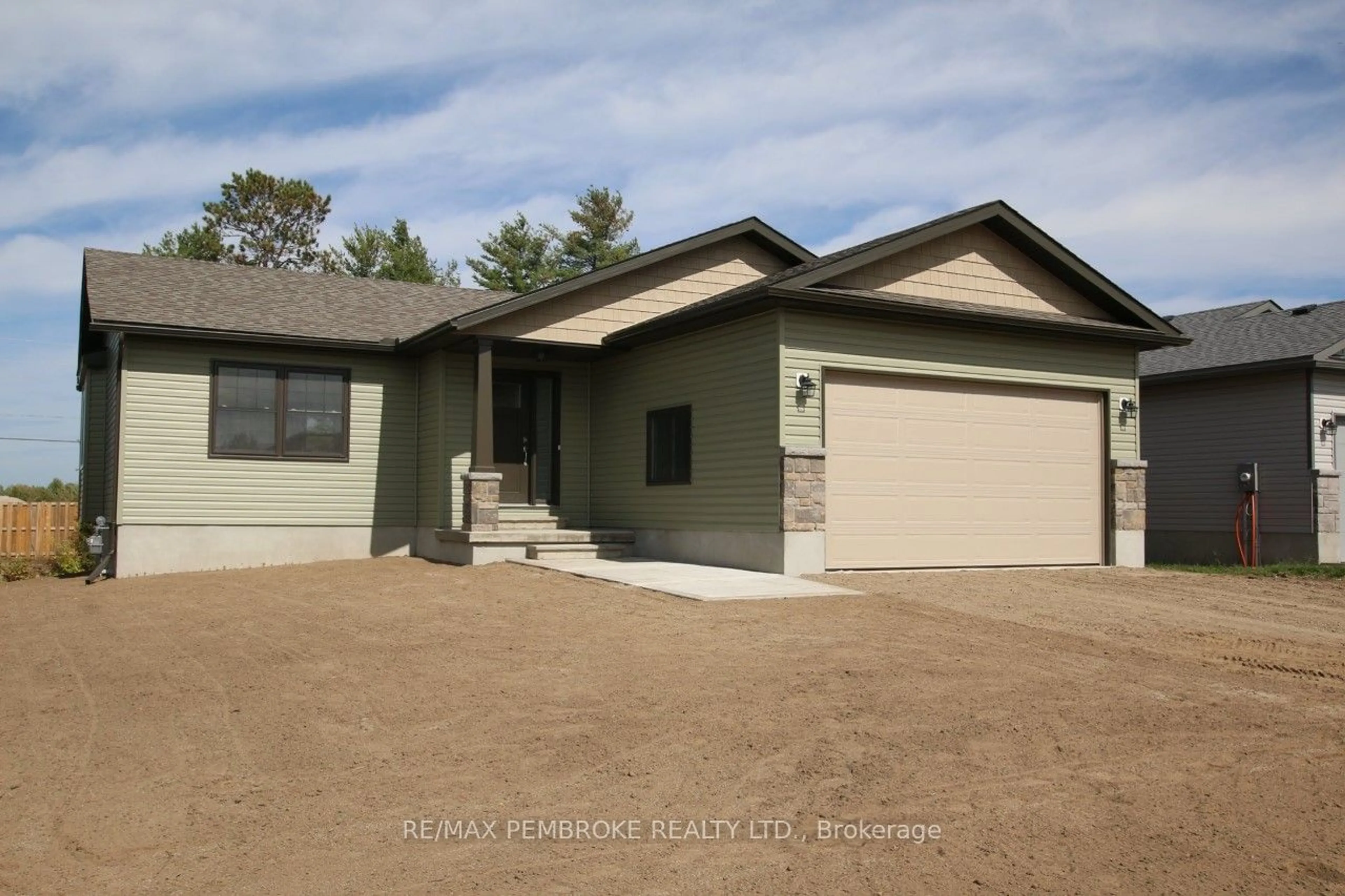 Home with vinyl exterior material, street for 14 Durant St, Petawawa Ontario K8H 0H3