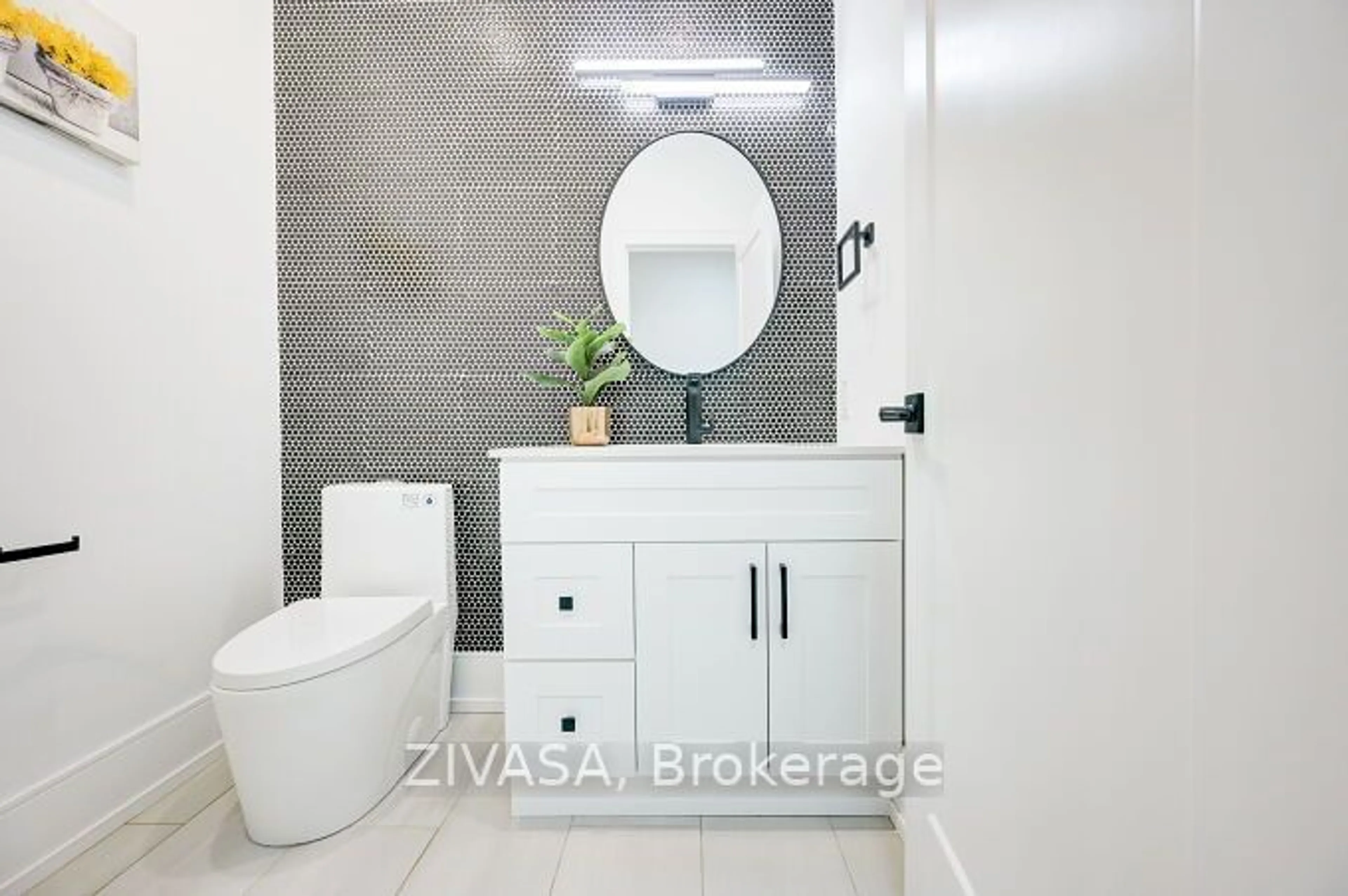 Contemporary bathroom, ceramic/tile floor for 54 Spachman St, Kitchener Ontario N2R 0N5