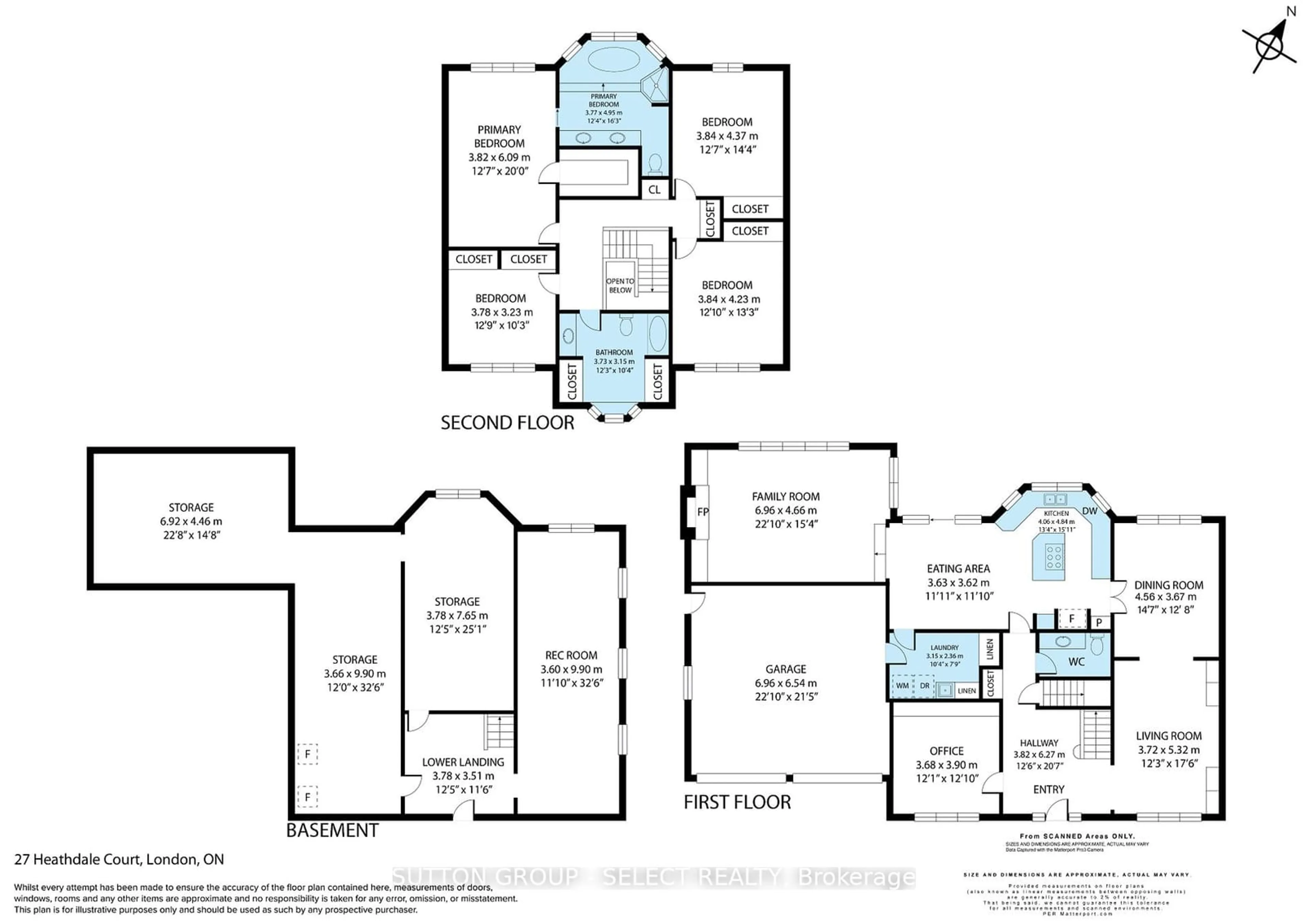 Floor plan for 27 Heathdale Crt, London Ontario N6K 4A9