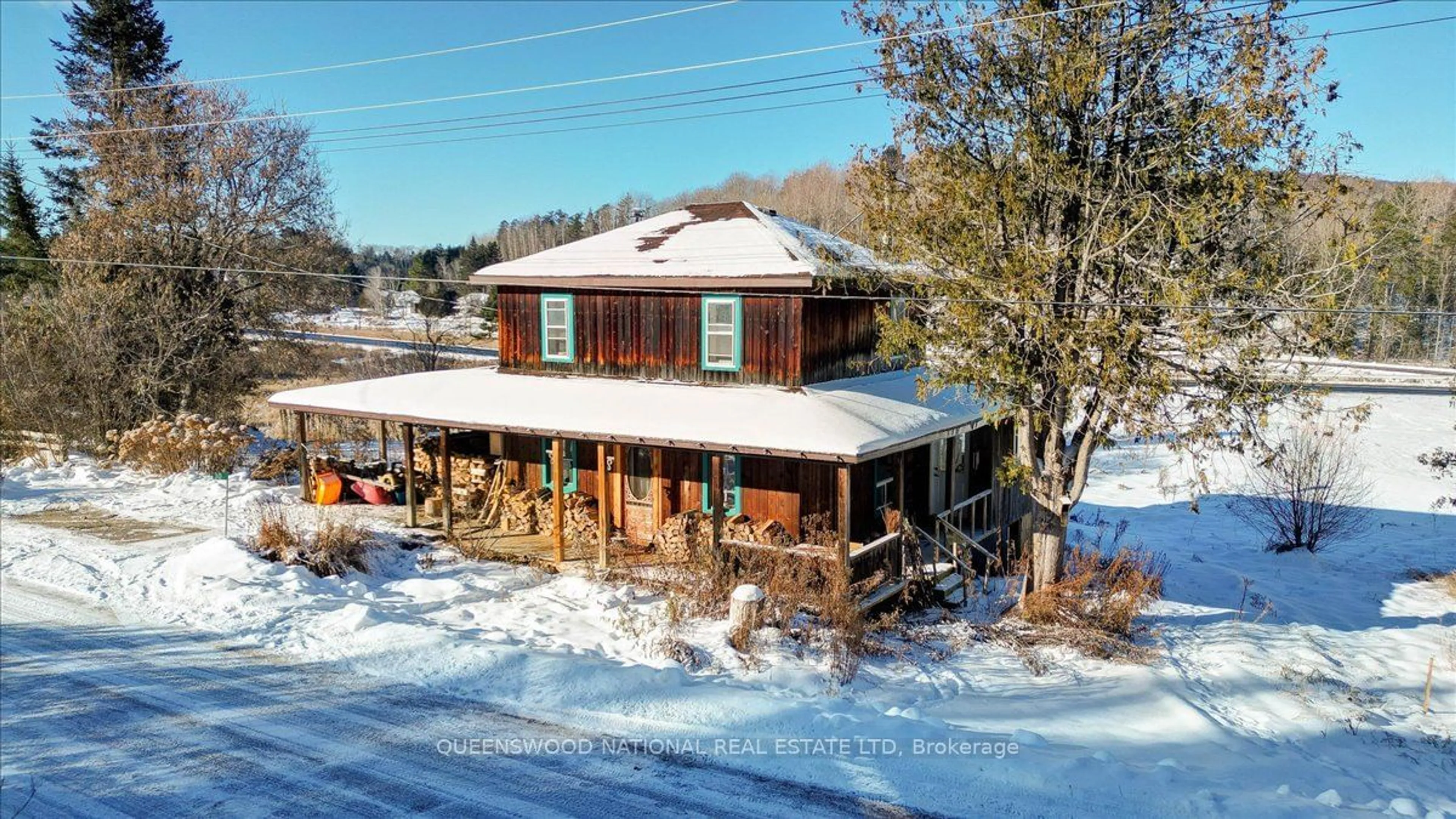 A pic from outside/outdoor area/front of a property/back of a property/a pic from drone, building for 30 Burchat St, Madawaska Valley Ontario K0J 2N0