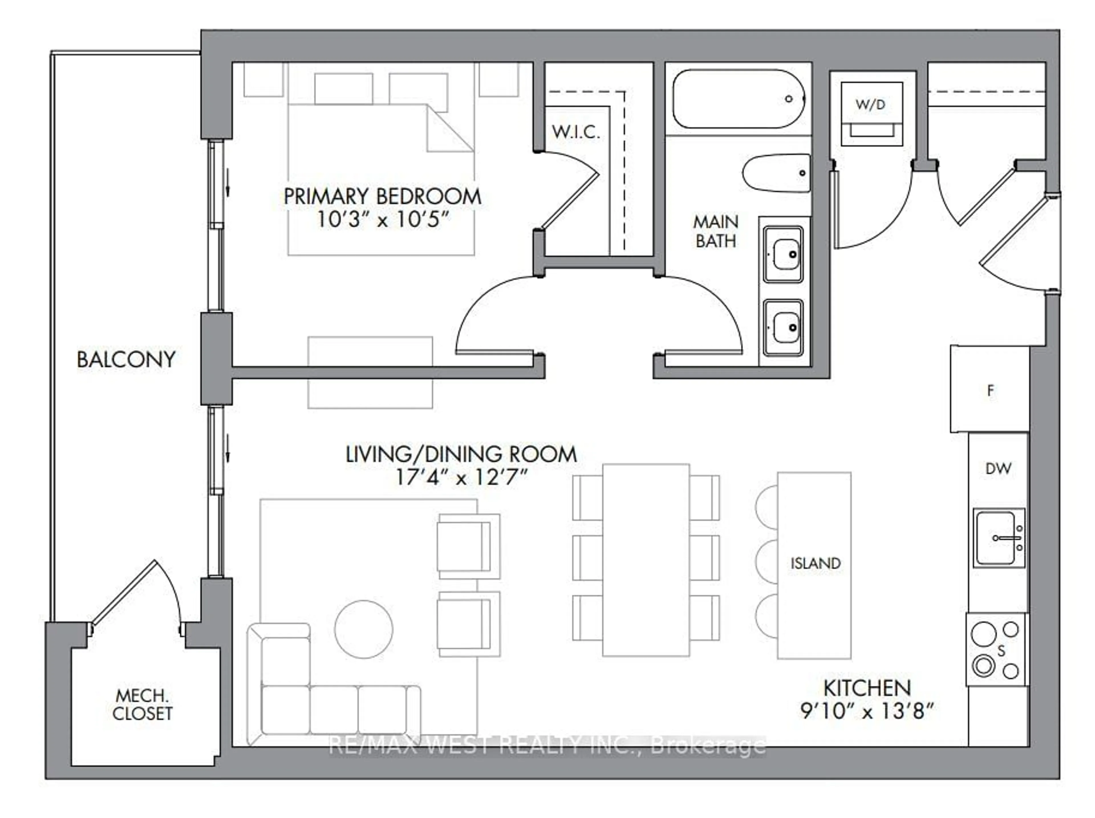 Floor plan for 7549 B Kalar Rd #211, Niagara Falls Ontario L2H 2Y6