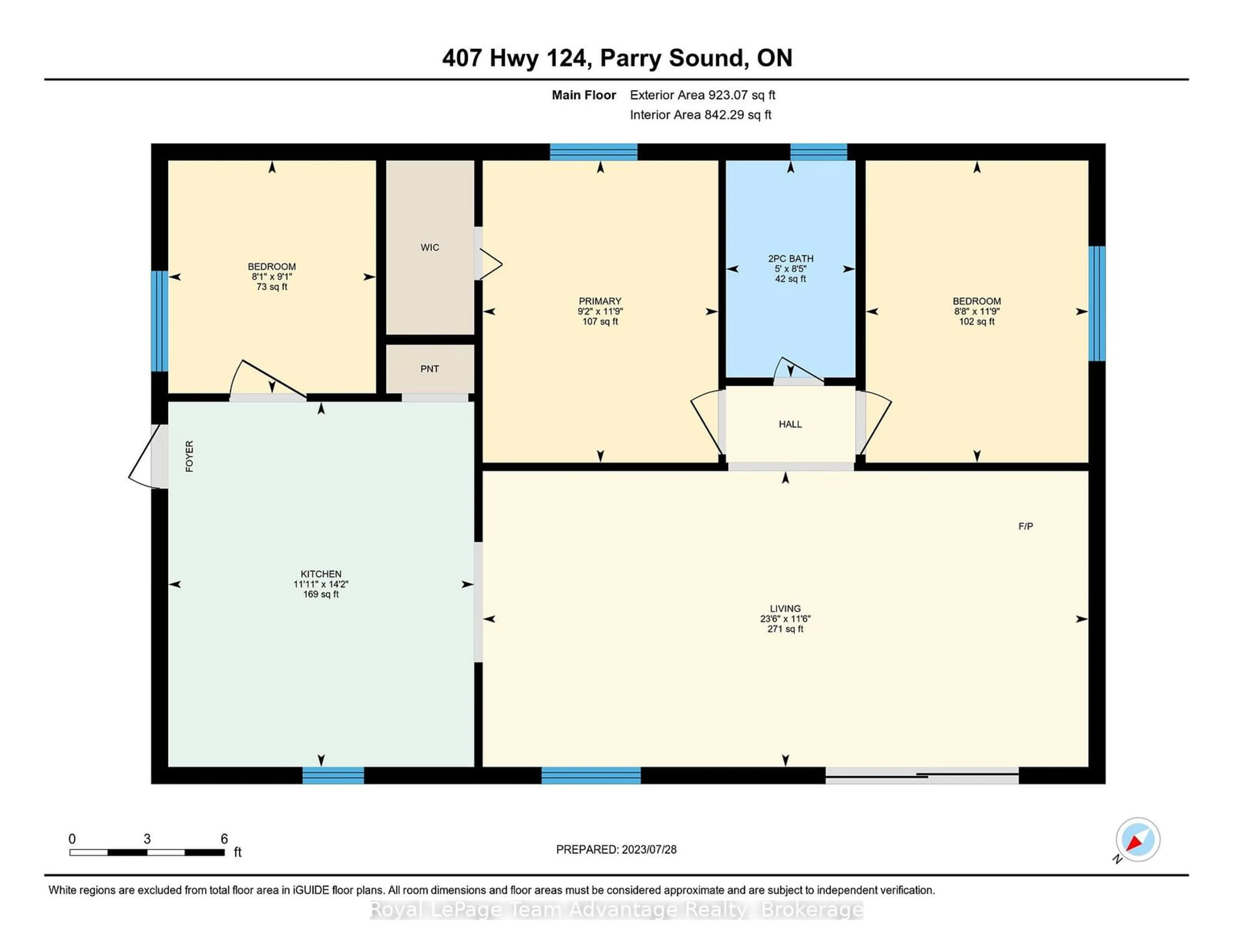 Floor plan for 407 Highway 124, McDougall Ontario P2A 2W7