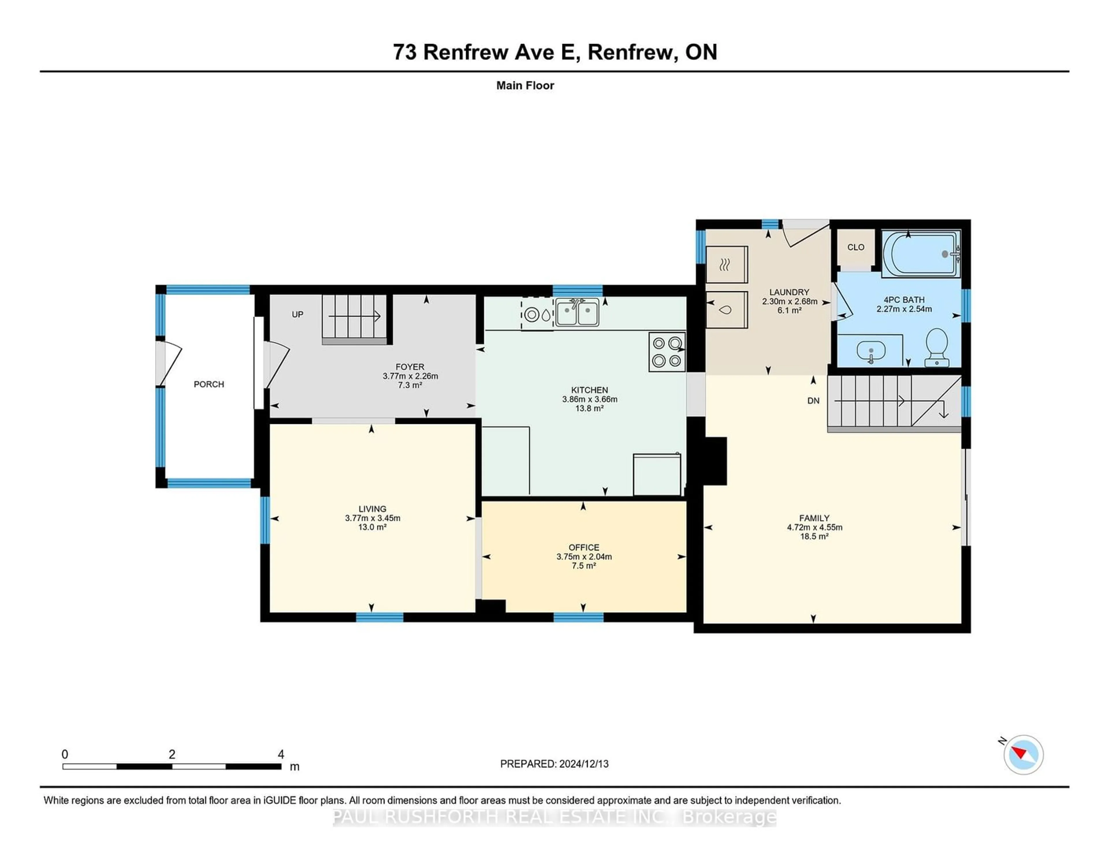 Floor plan for 73 Renfrew Ave, Renfrew Ontario K7V 2W7