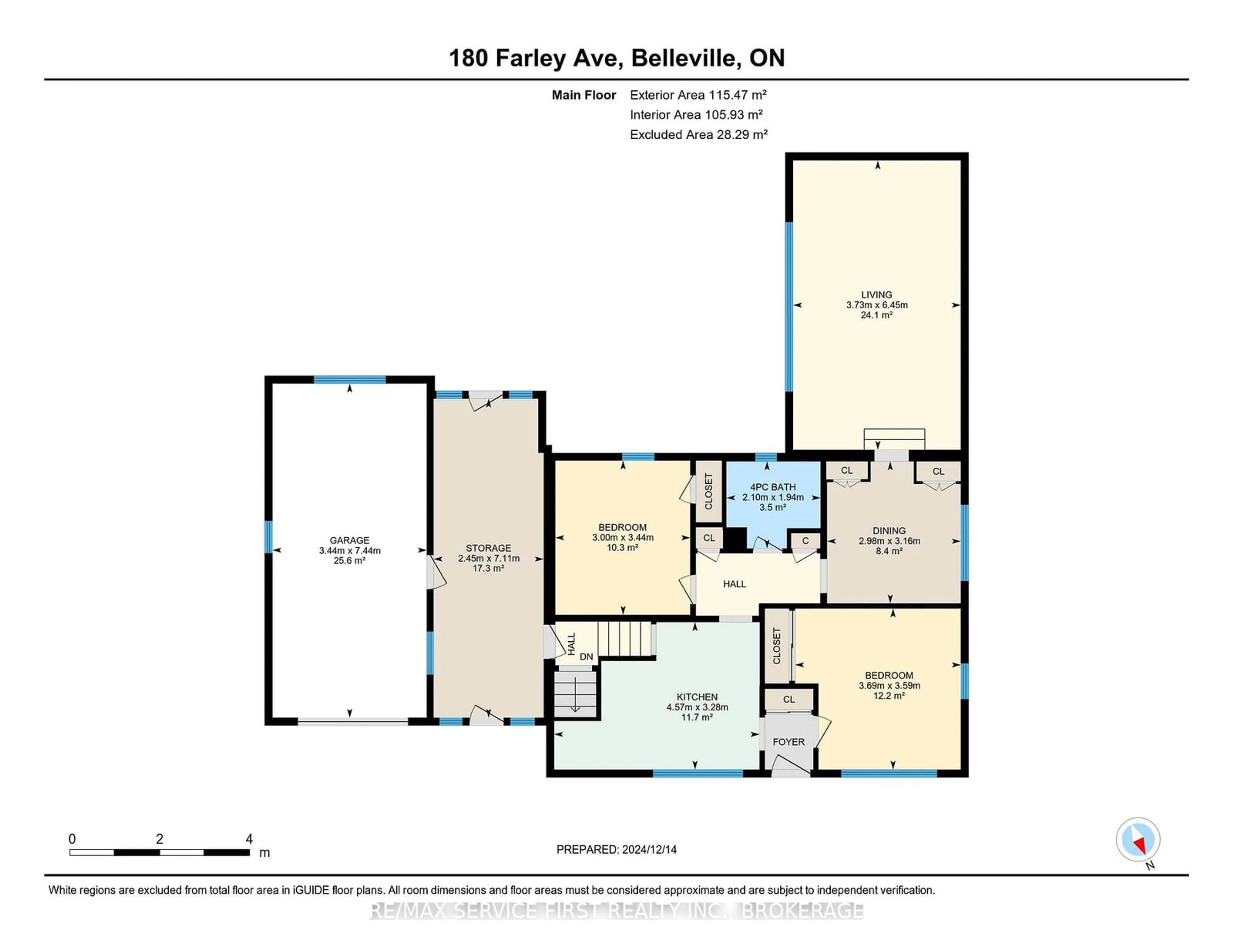 Floor plan for 180 Farley Ave, Belleville Ontario K8N 4L2