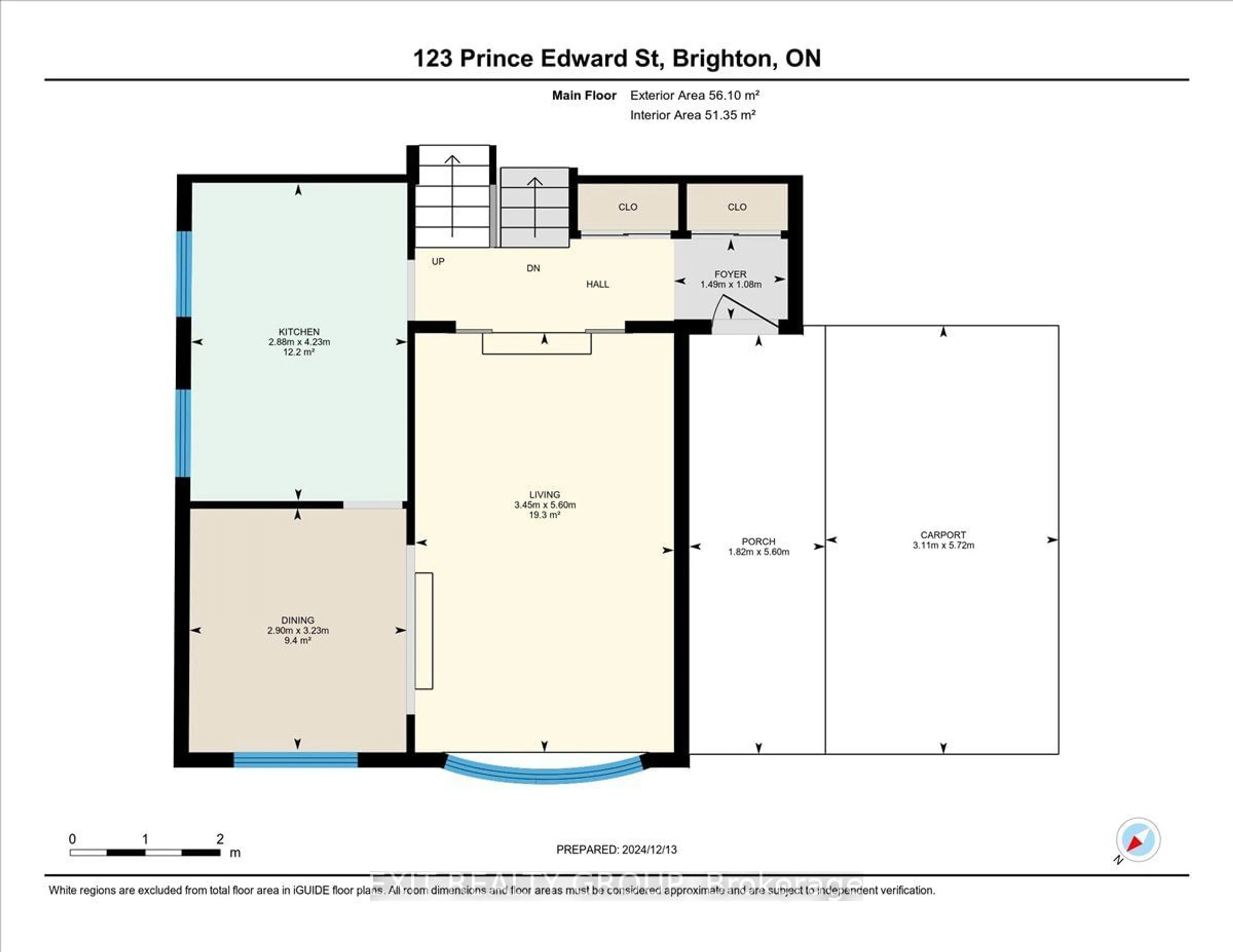 Floor plan for 123 Prince Edward St, Brighton Ontario K0K 1H0