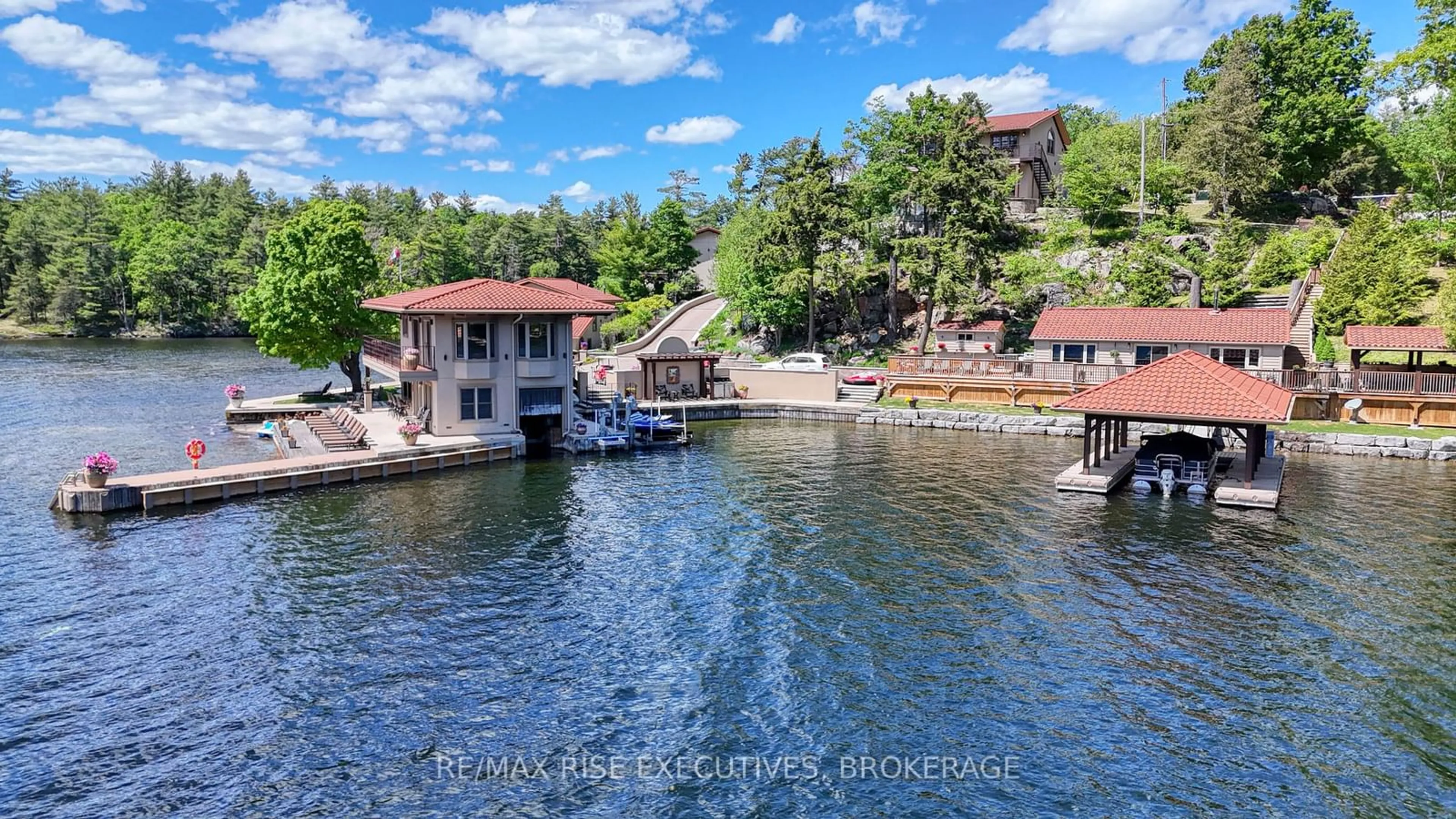 A pic from outside/outdoor area/front of a property/back of a property/a pic from drone, water/lake/river/ocean view for 270 SPENCE Lane, Athens Ontario K0E 1B0