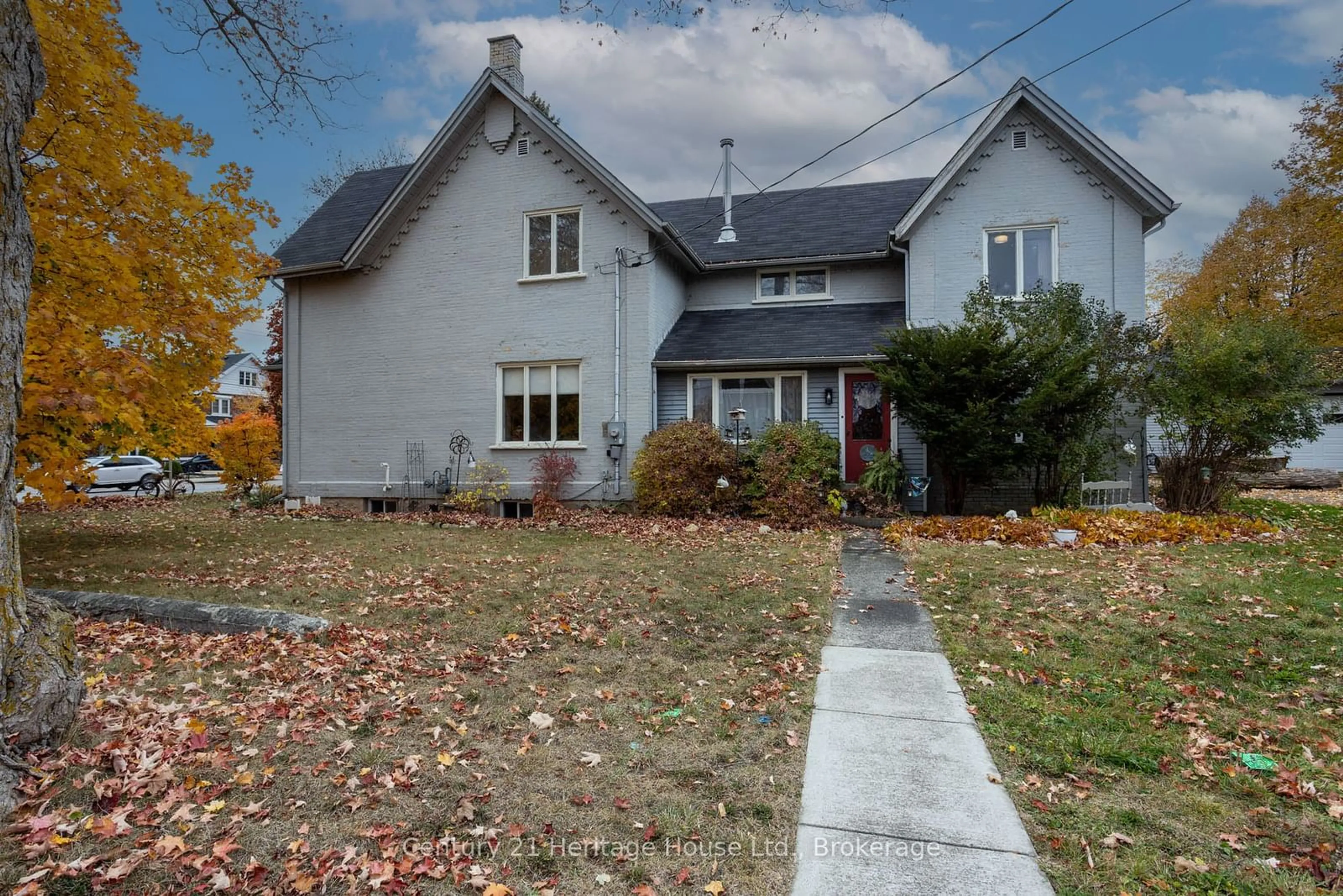 A pic from outside/outdoor area/front of a property/back of a property/a pic from drone, street for 397 Lambton St, West Grey Ontario N0G 1R0