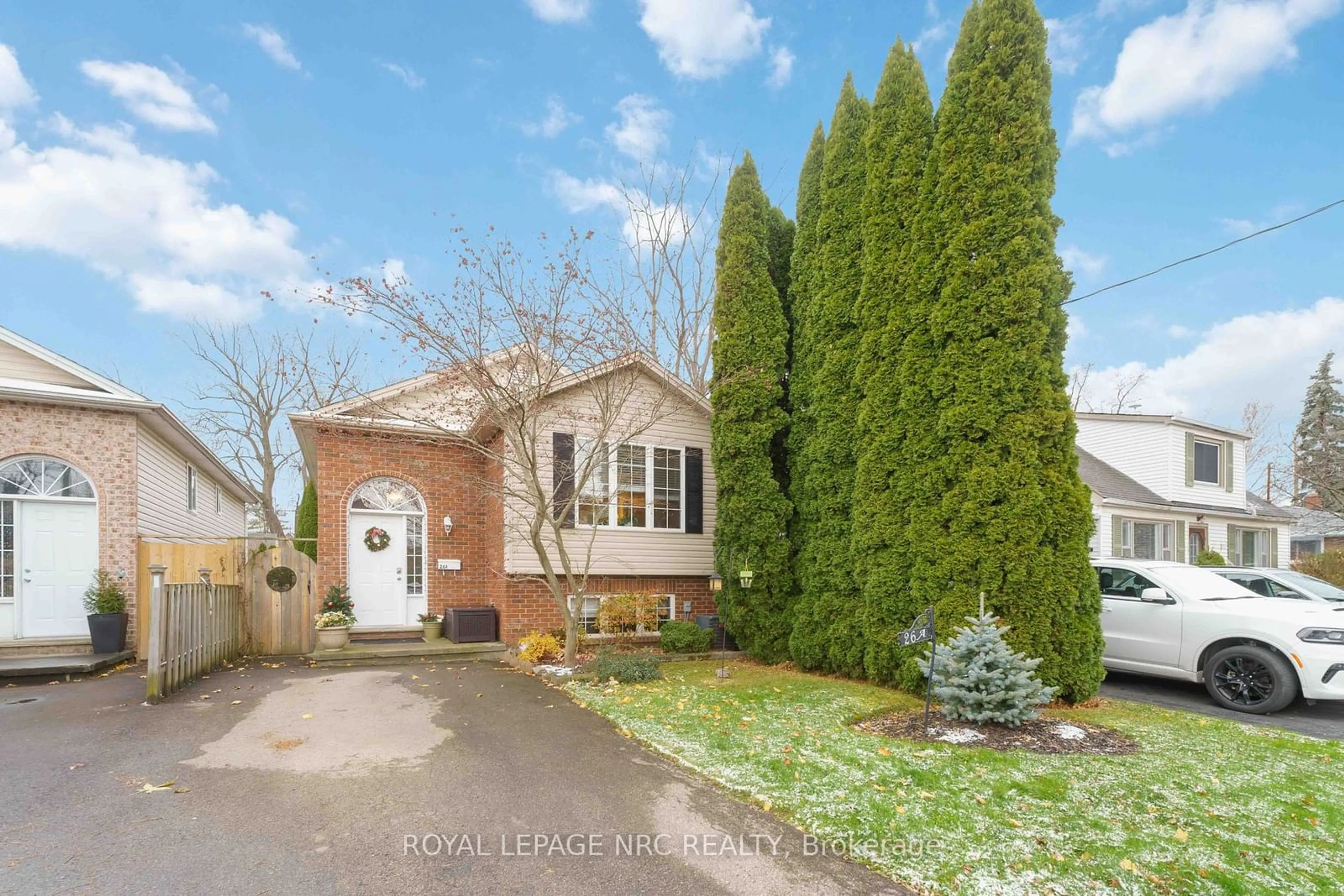 Home with brick exterior material, street for 26A Durham Dr, St. Catharines Ontario L2M 1C2