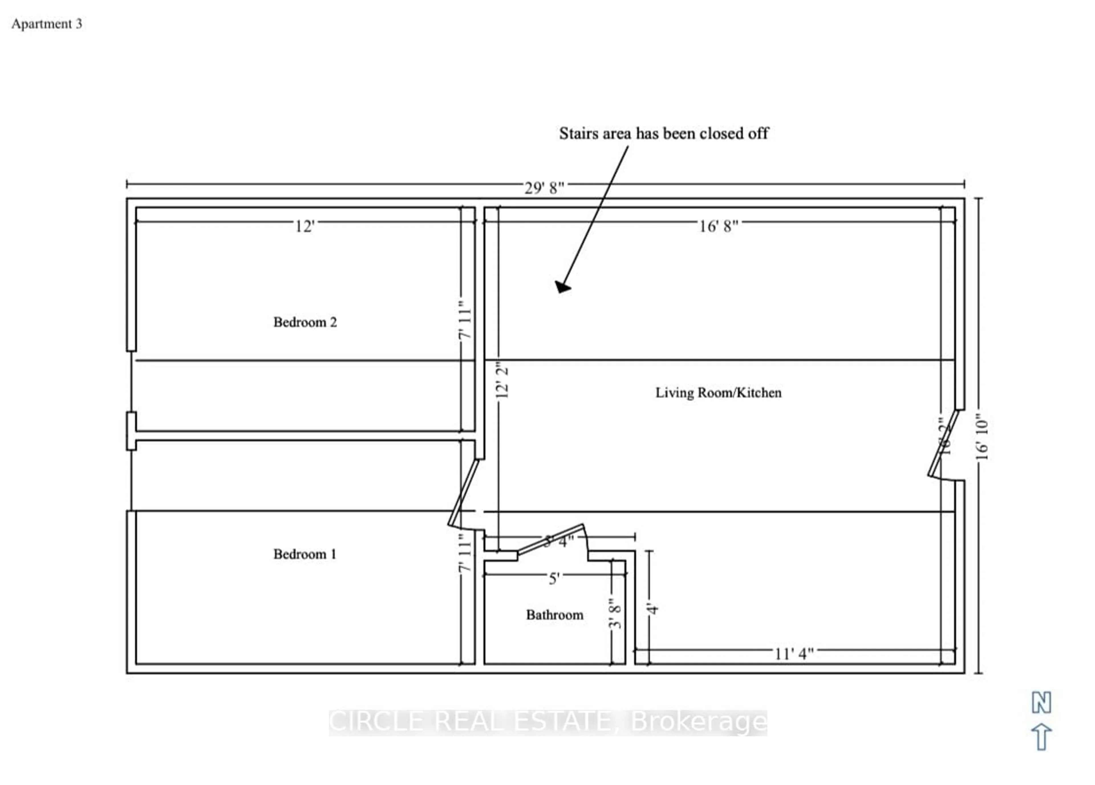 Floor plan for 14 Huron St, Hamilton Ontario L8L 2S2