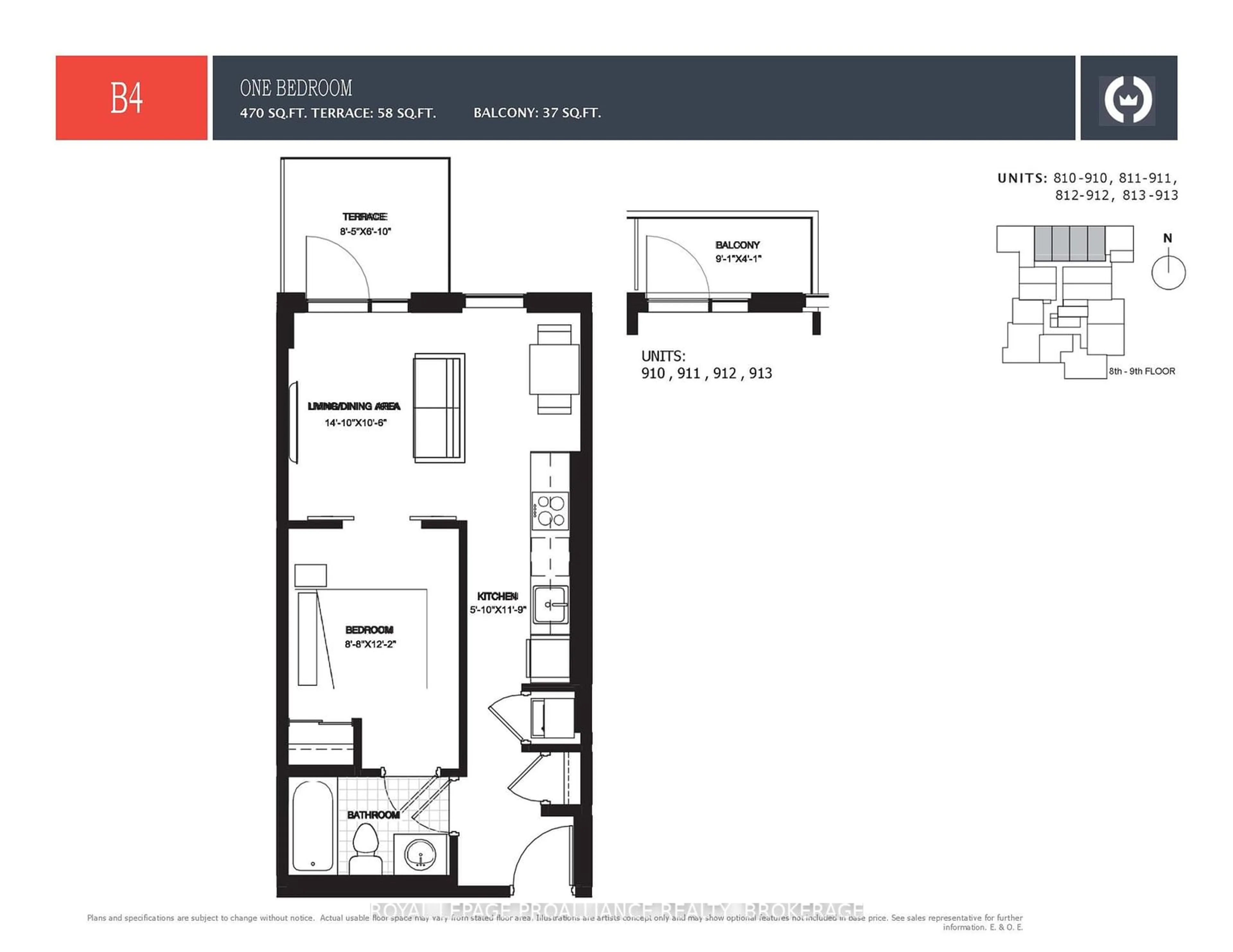 Floor plan for 223 Princess St #912, Kingston Ontario K7L 1B3