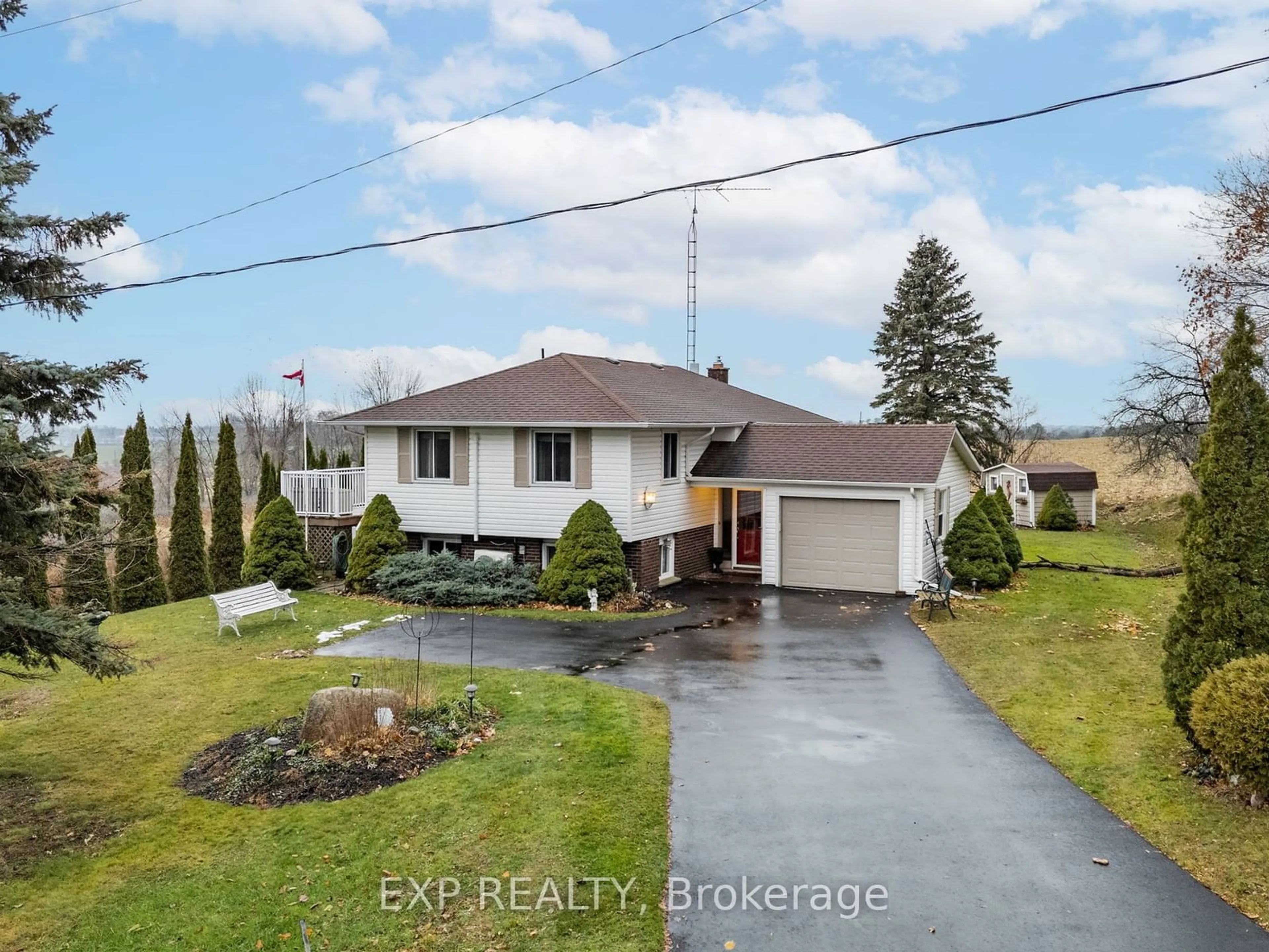 A pic from outside/outdoor area/front of a property/back of a property/a pic from drone, water/lake/river/ocean view for 1820 Stanton Rd, Cobourg Ontario K9A 4J8