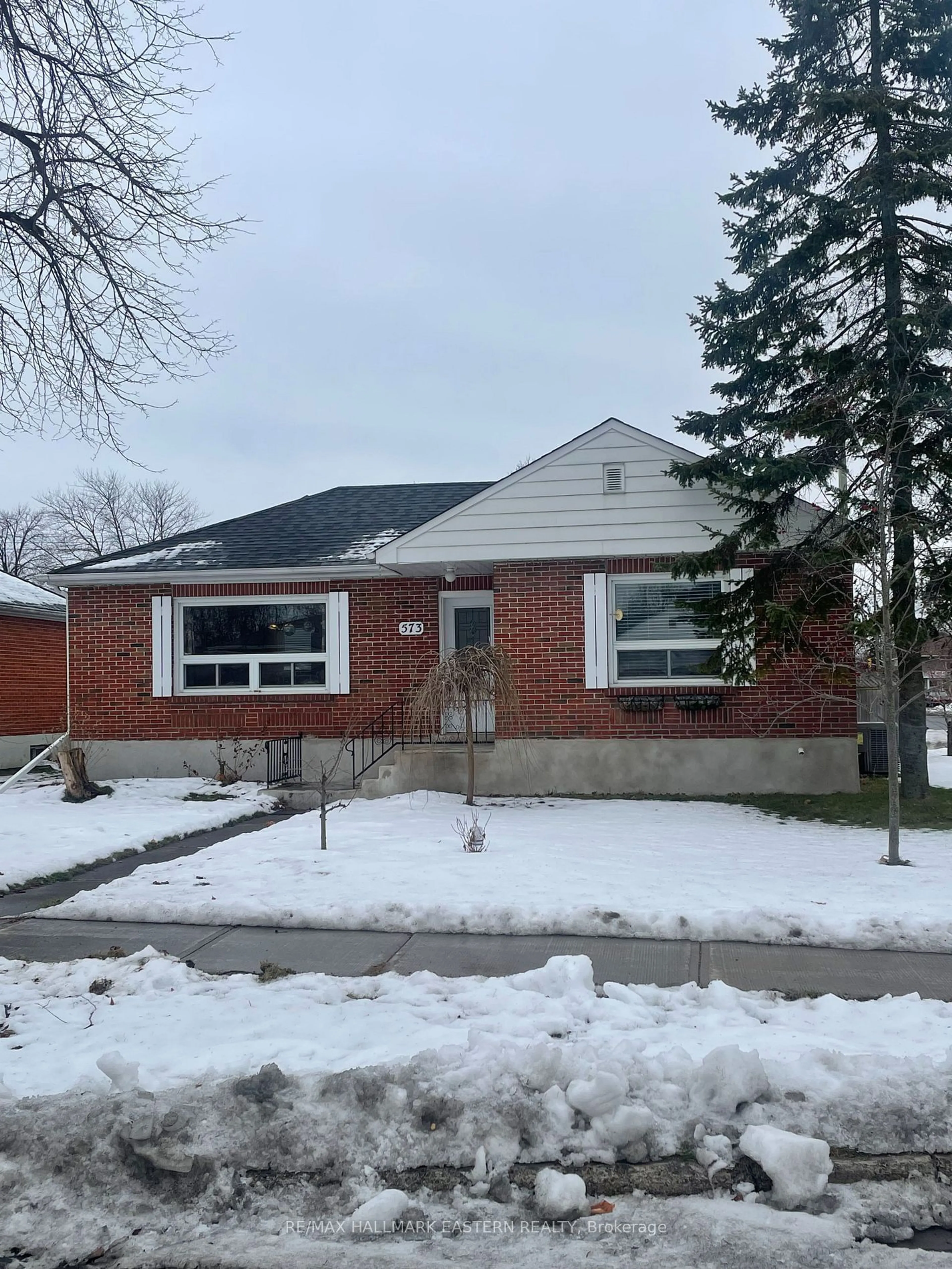 Home with brick exterior material, street for 573 Steele Ave, Peterborough Ontario K9J 5A2