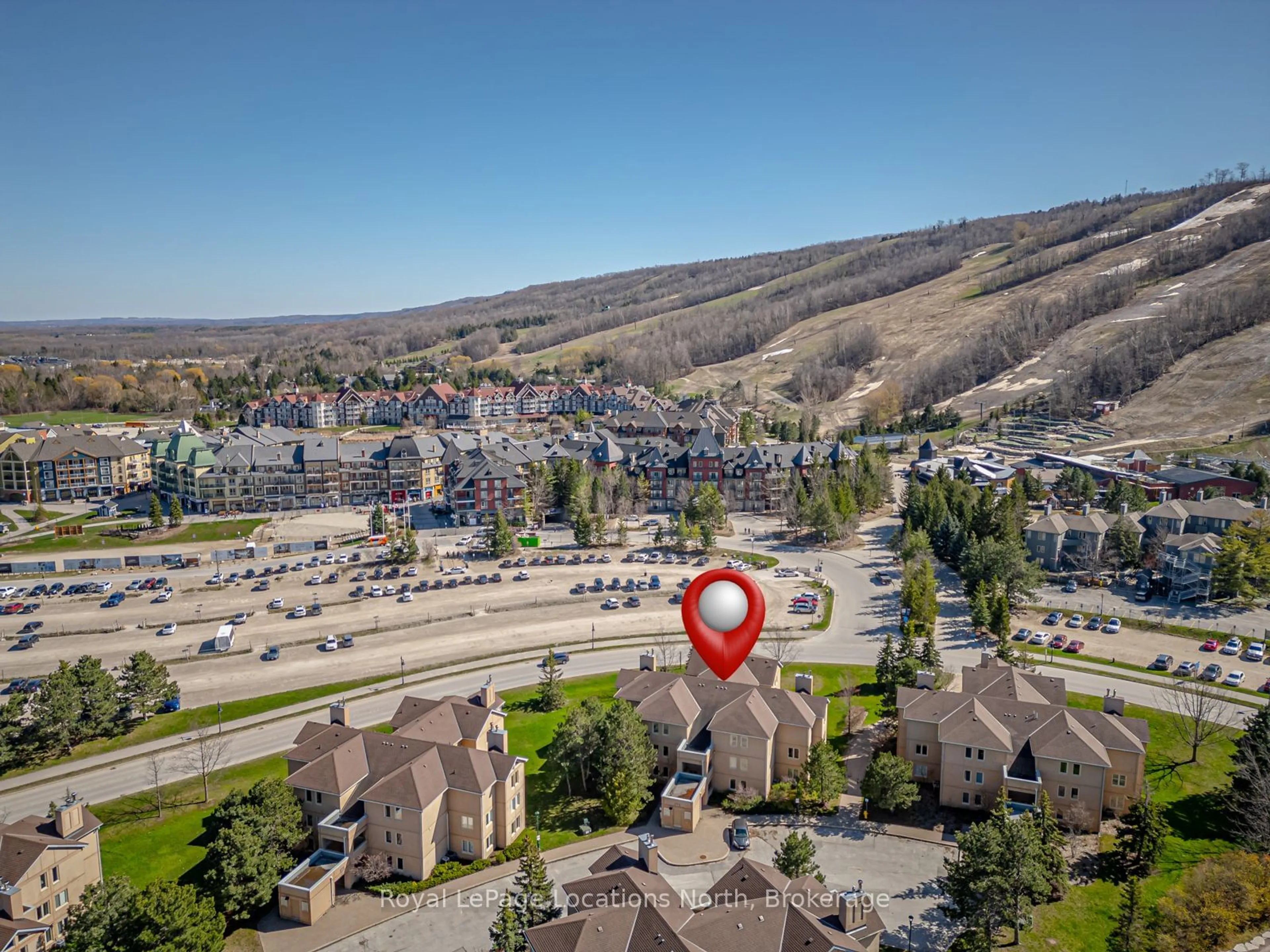 A pic from outside/outdoor area/front of a property/back of a property/a pic from drone, mountain view for 169 JOZO WEIDER Blvd #204, Blue Mountains Ontario L9Y 3Z2