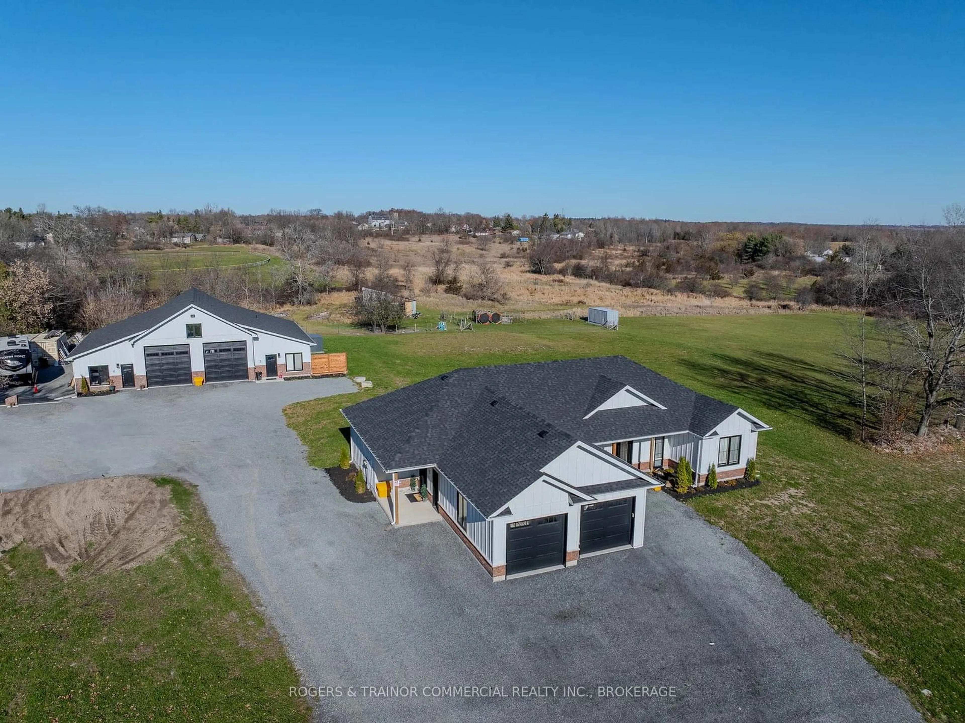 A pic from outside/outdoor area/front of a property/back of a property/a pic from drone, unknown for 4100 Moreland Dixon Rd, South Frontenac Ontario K0H 1X0