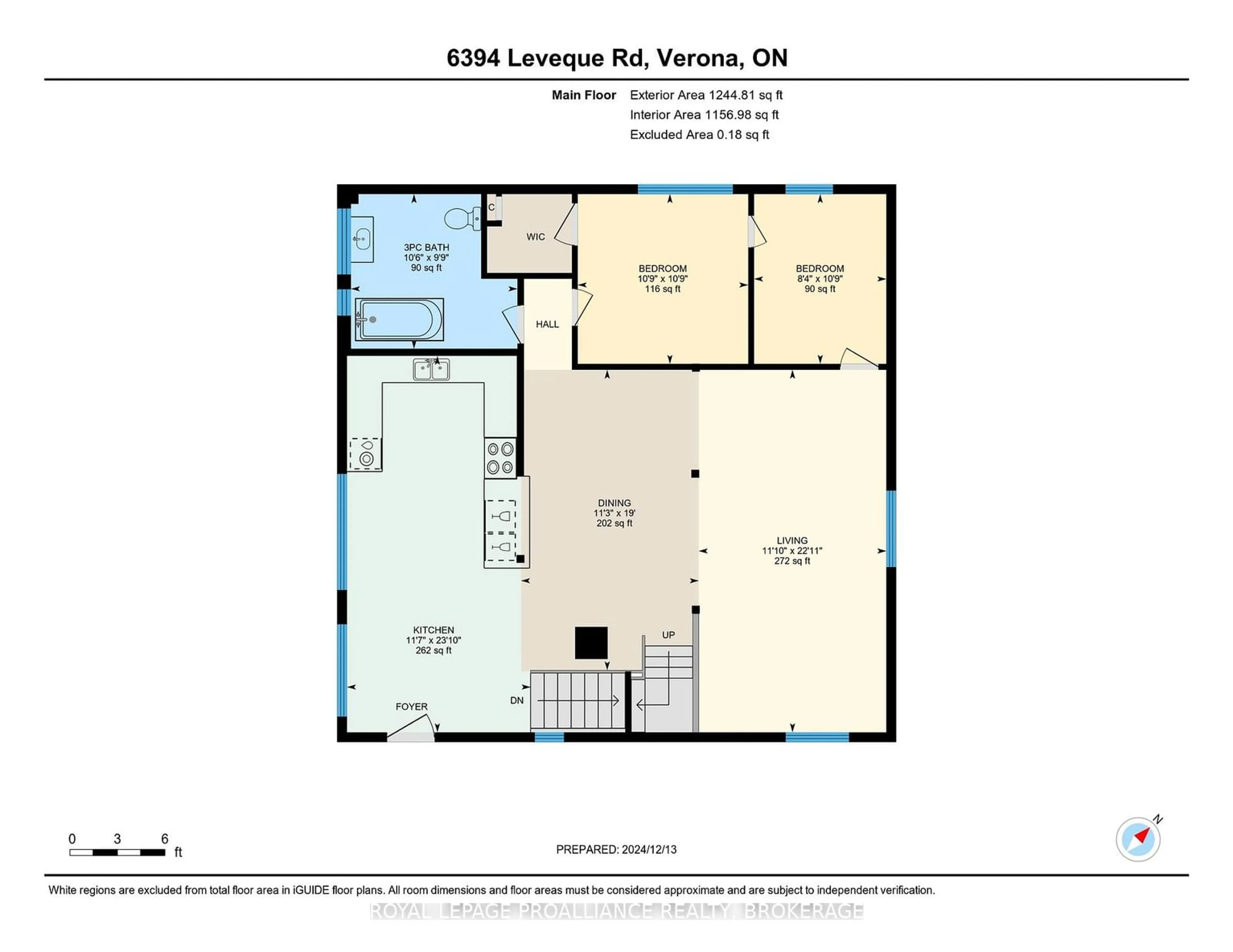 Floor plan for 6394 Leveque Rd, South Frontenac Ontario K0H 2W0