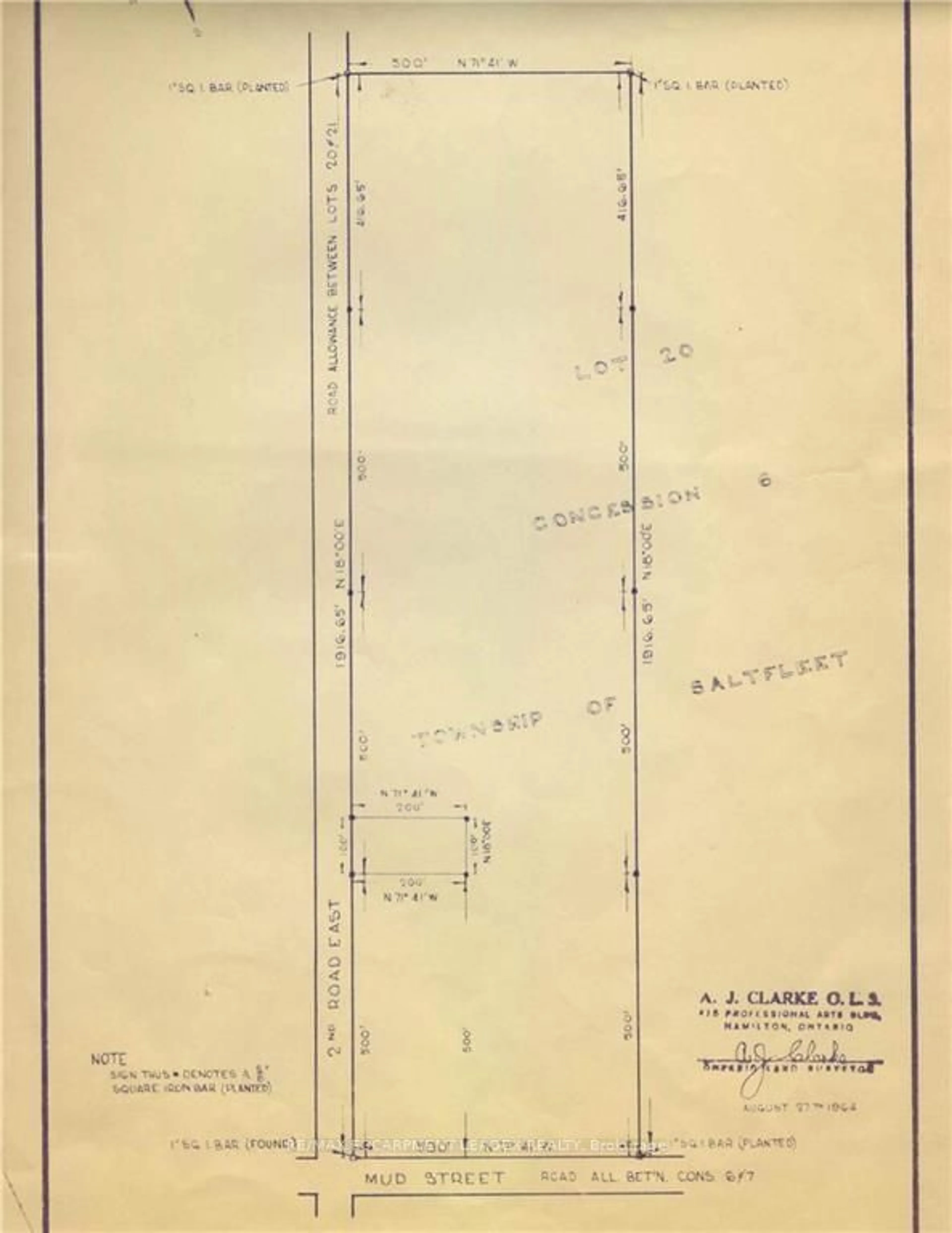 Picture of a map for 298 SECOND Rd, Hamilton Ontario L8J 3J4