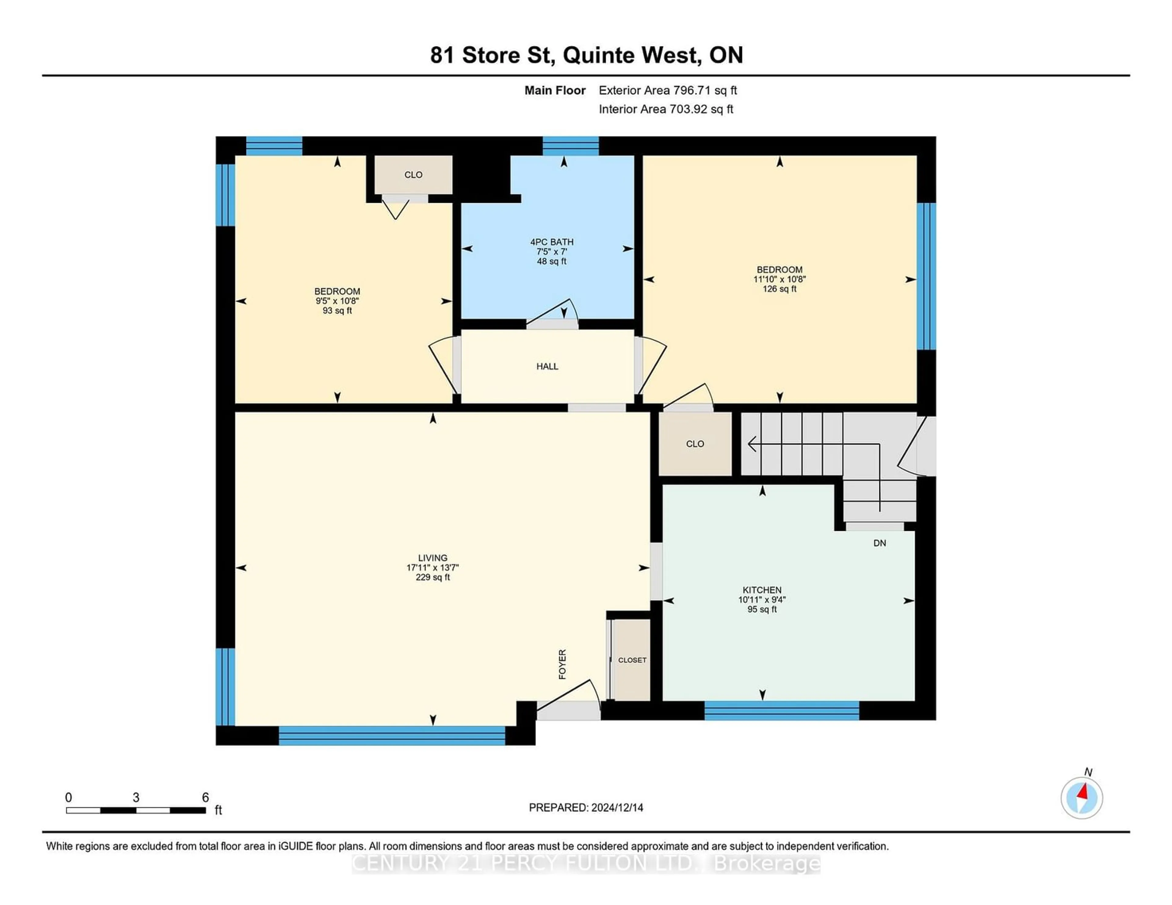 Floor plan for 81 Store St, Quinte West Ontario K8V 4H9