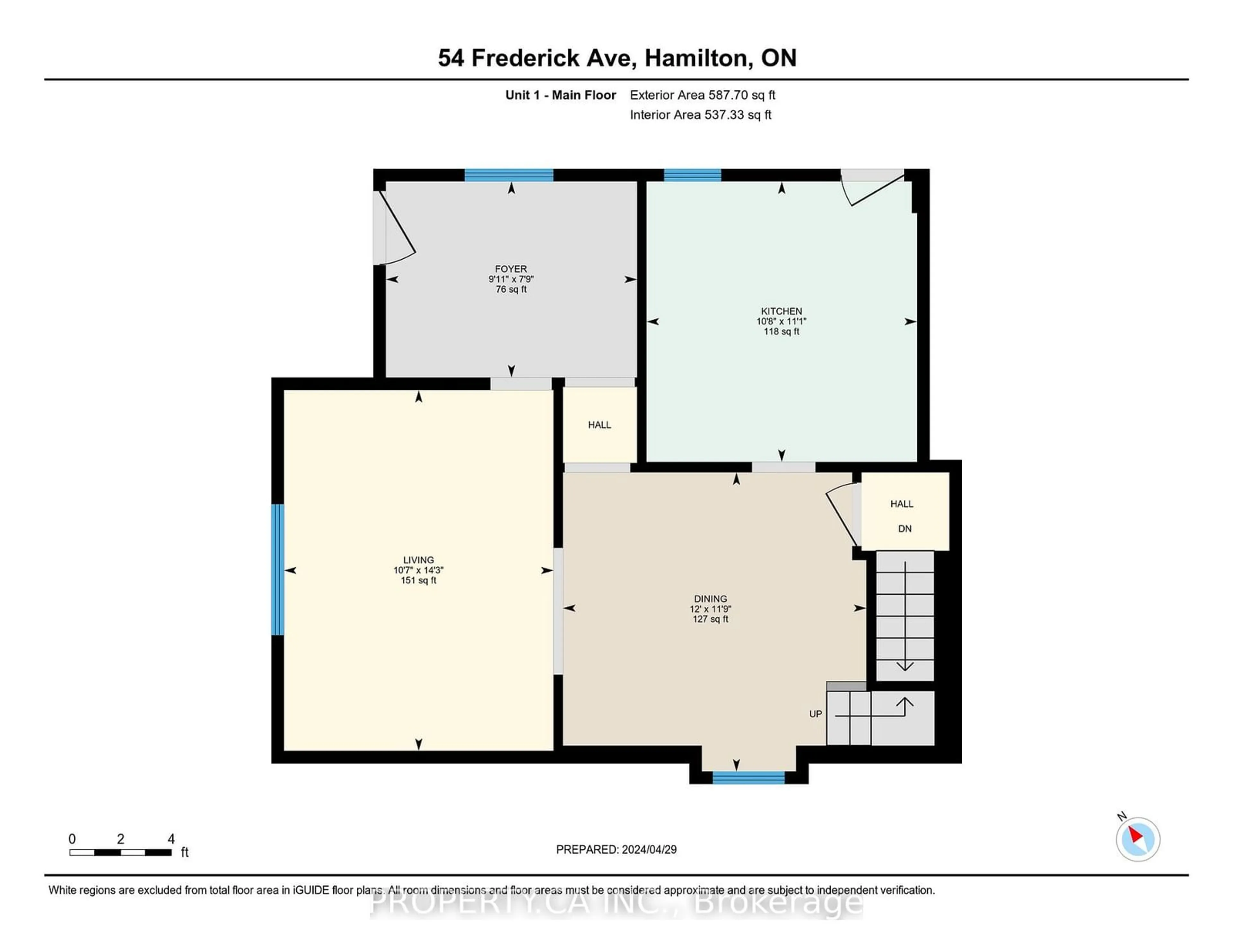 Floor plan for 54 Frederick Ave, Hamilton Ontario L8H 4K4