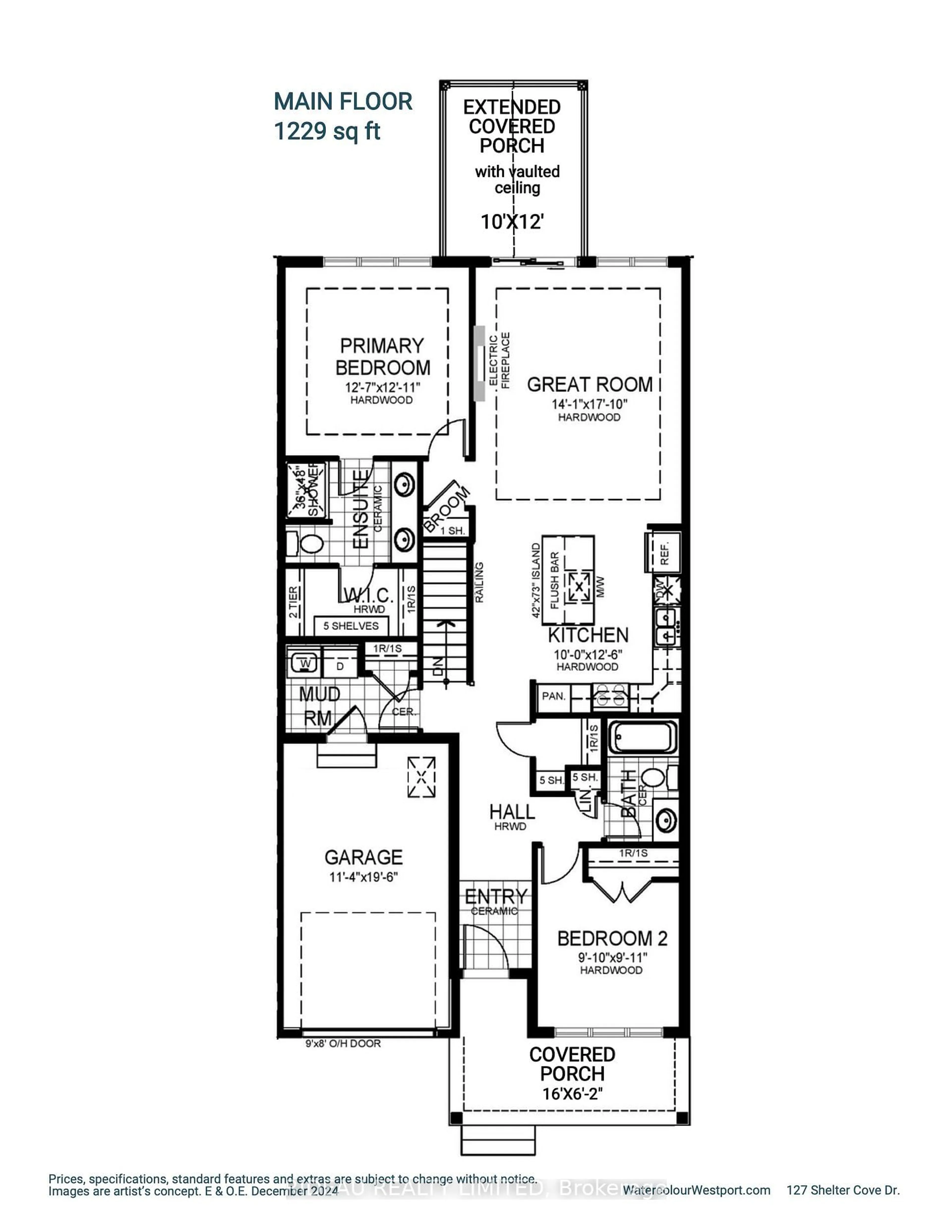Floor plan for 127 Shelter Cove Dr, Westport Ontario K0G 1X0