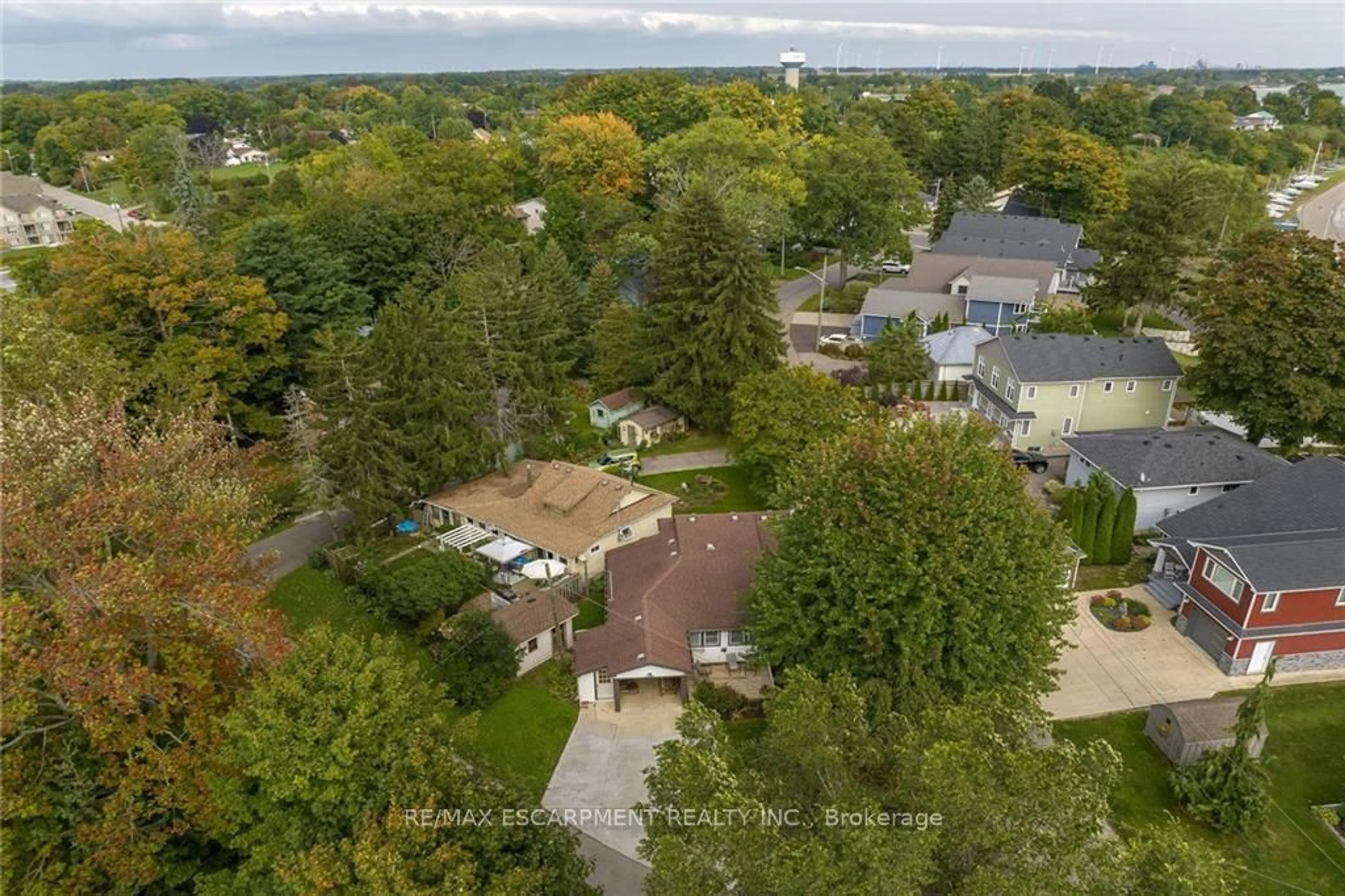 A pic from outside/outdoor area/front of a property/back of a property/a pic from drone, forest/trees view for 16 Broad St, Norfolk Ontario N0A 1N7