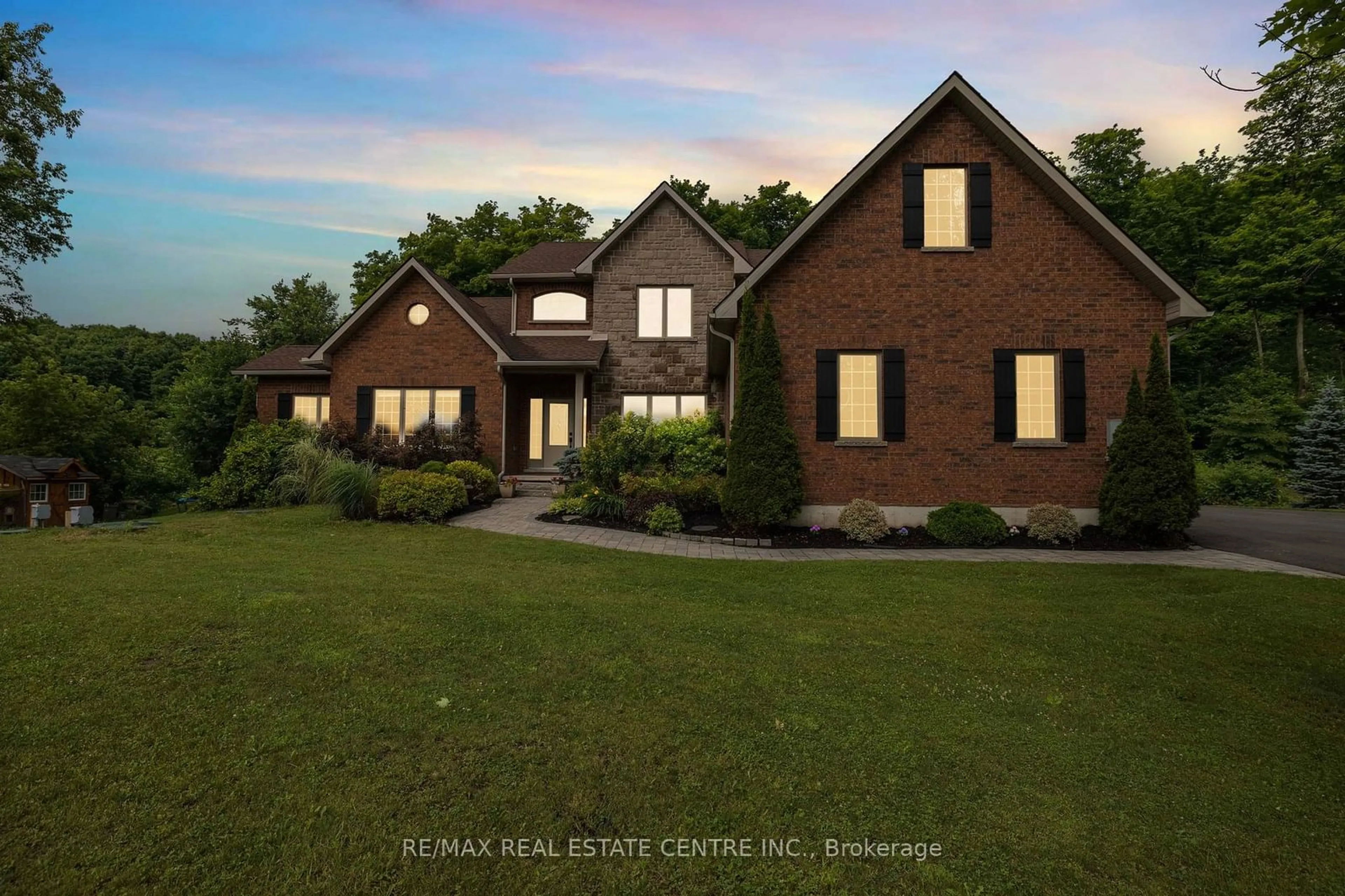 Home with brick exterior material, street for 2 Ashlea Lane, Melancthon Ontario L9V 3M9