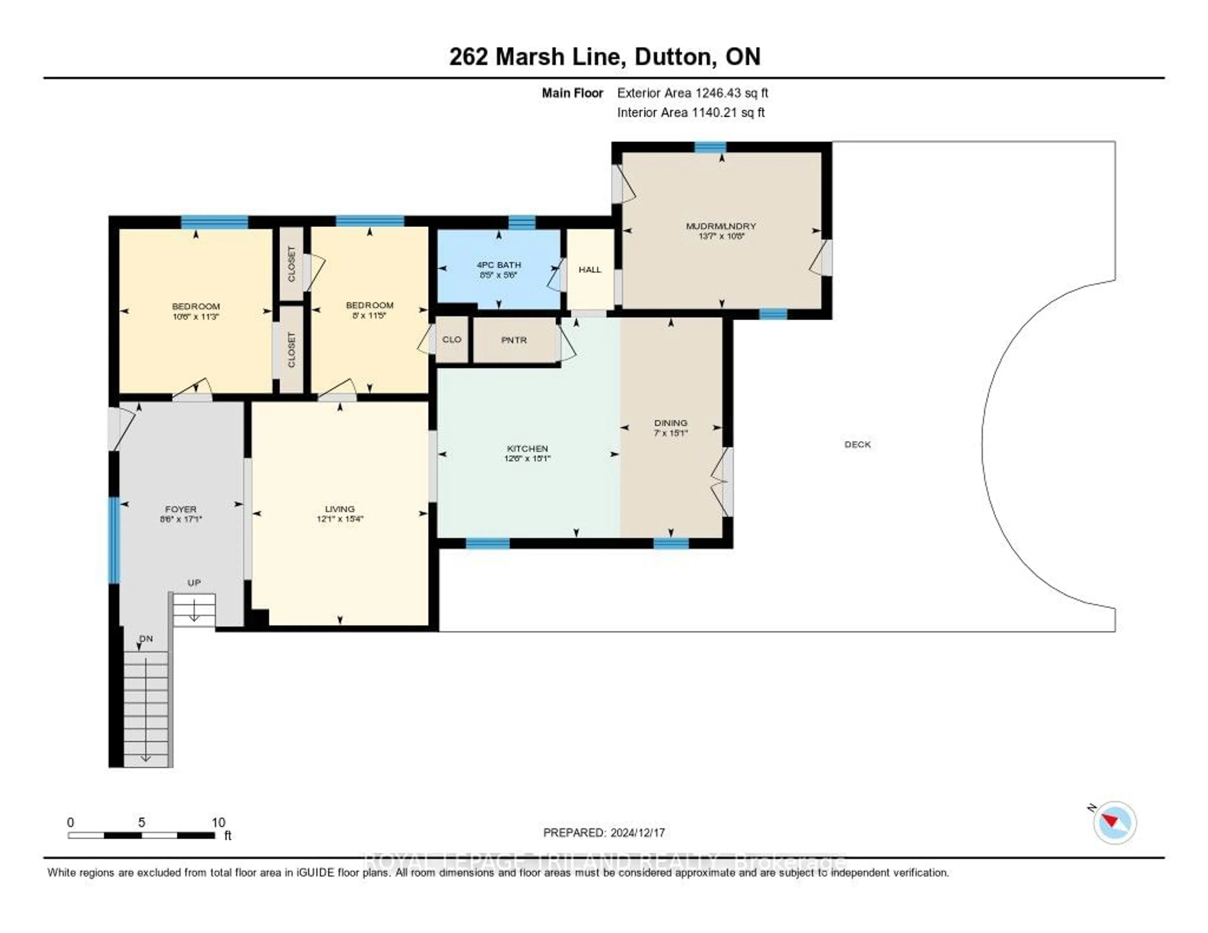 Floor plan for 262 Marsh Line, Dutton/Dunwich Ontario N0L 1J0