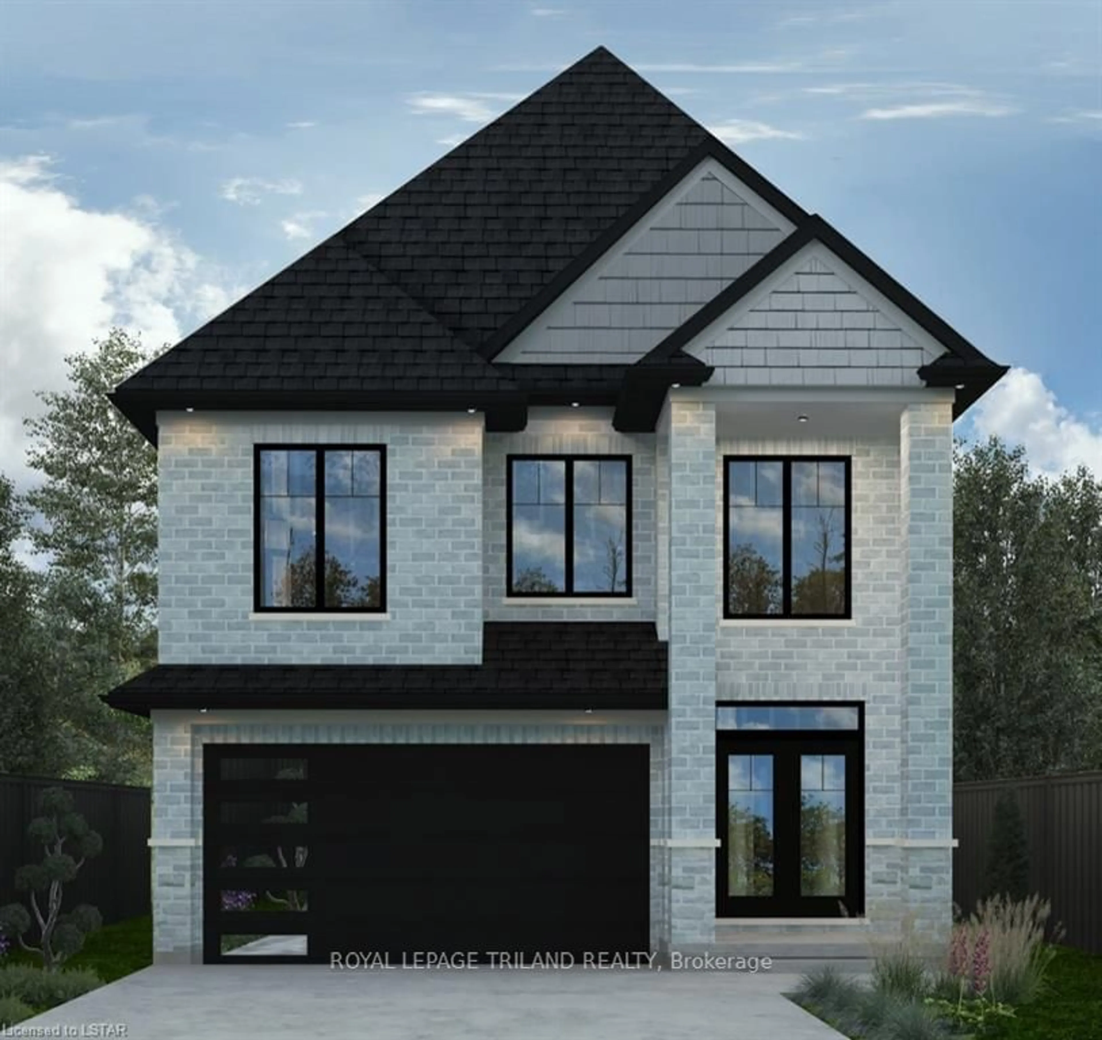 Home with brick exterior material, street for Lot 74 Liberty Crossing, London Ontario N6P 0L1