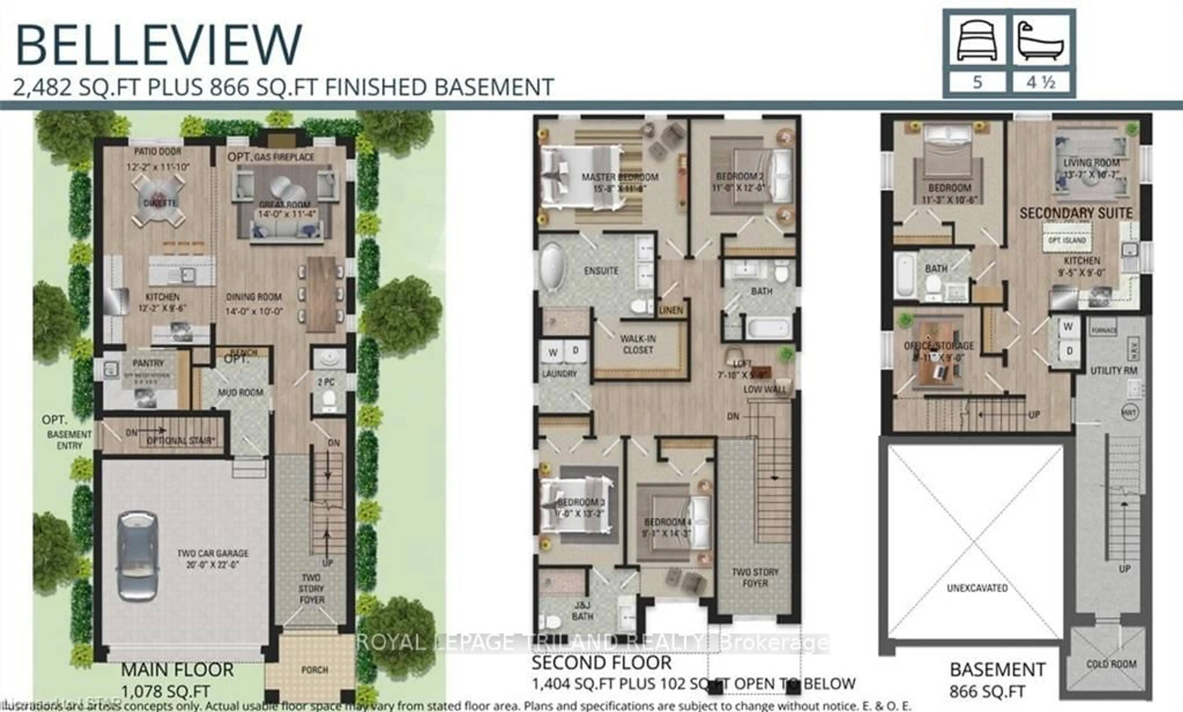 Floor plan for Lot 74 Liberty Crossing, London Ontario N6P 0L1