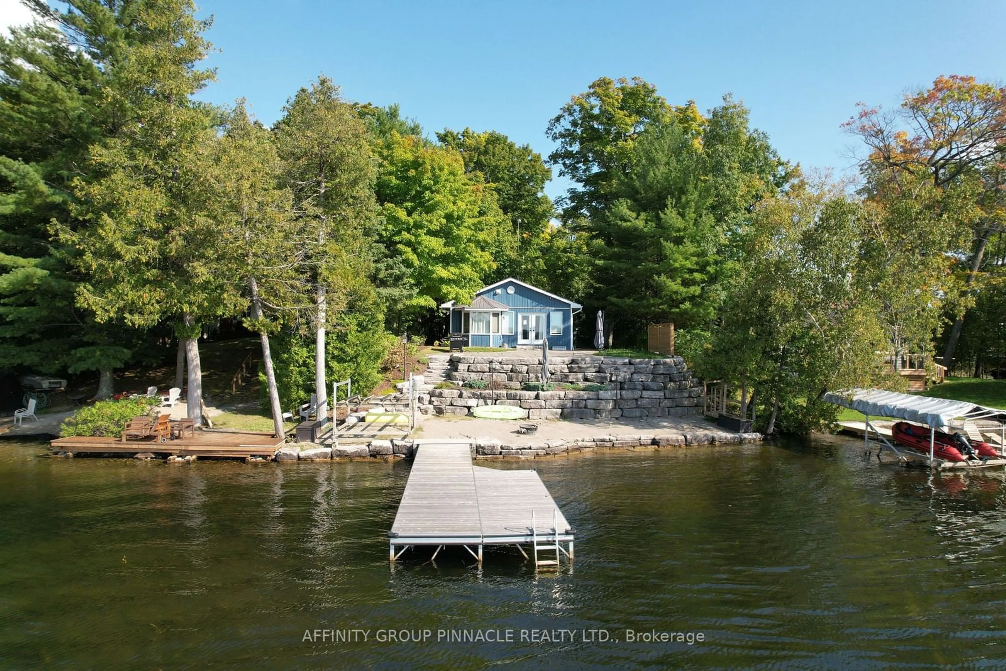 A pic from outside/outdoor area/front of a property/back of a property/a pic from drone, water/lake/river/ocean view for 139 Driftwood Village, Kawartha Lakes Ontario K0M 1K0