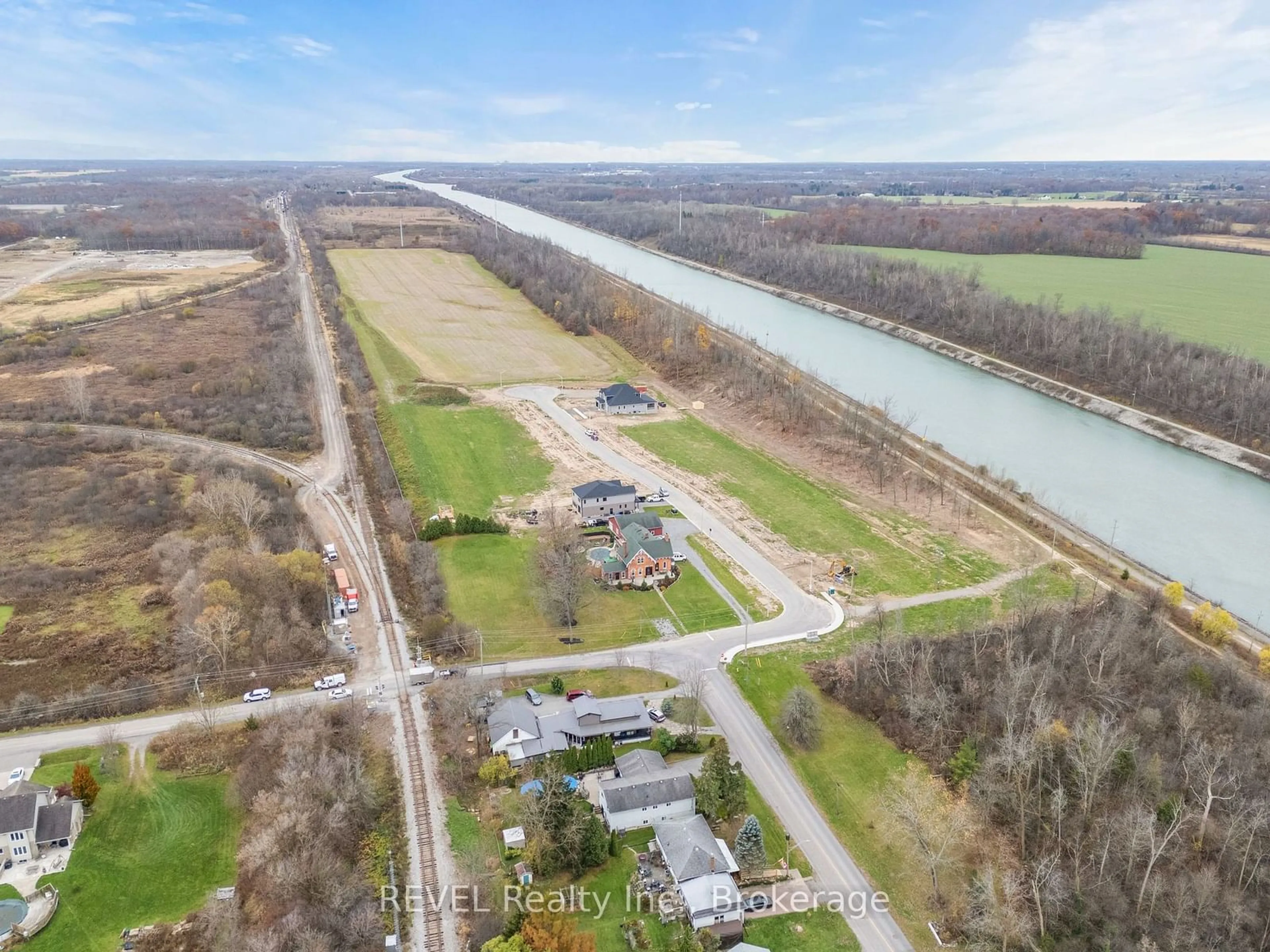 A pic from outside/outdoor area/front of a property/back of a property/a pic from drone, water/lake/river/ocean view for LOT 8 Anchor Rd, Thorold Ontario L0S 1A0