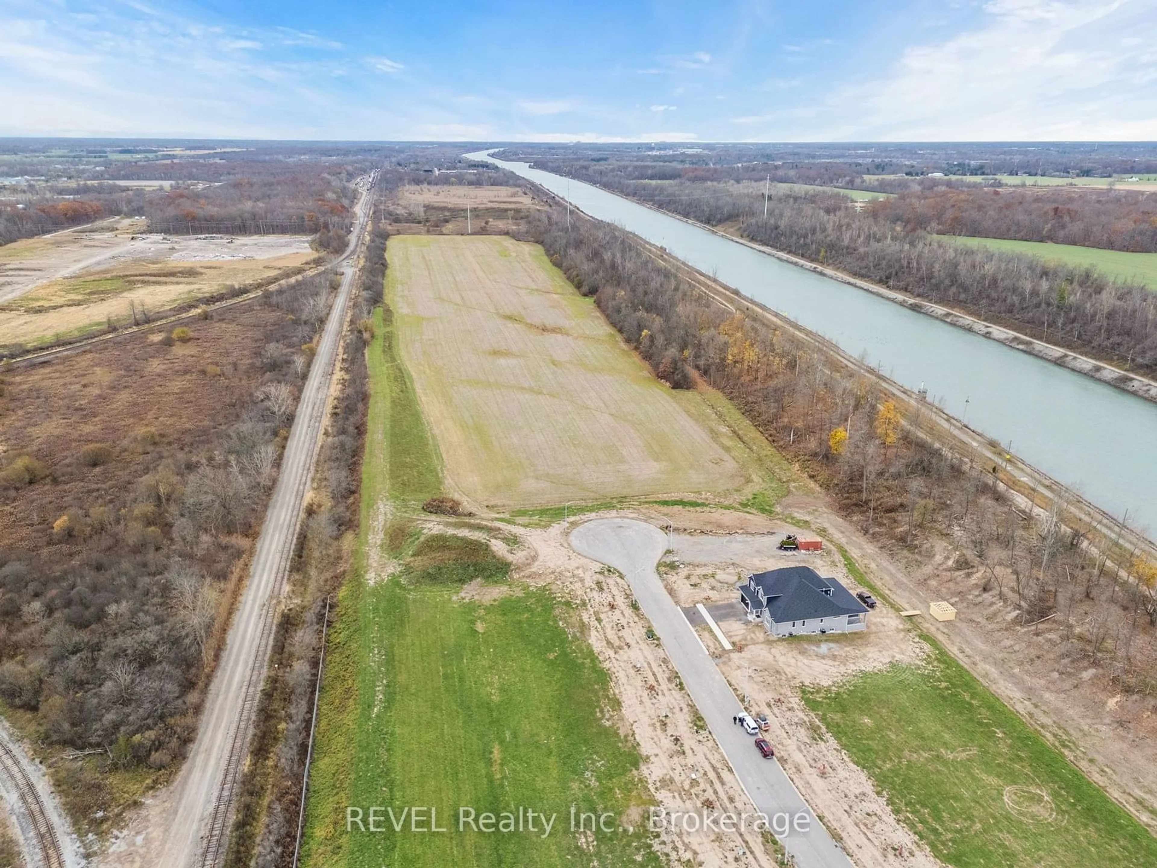 A pic from outside/outdoor area/front of a property/back of a property/a pic from drone, water/lake/river/ocean view for LOT 9 Anchor Rd, Thorold Ontario L0S 1A0