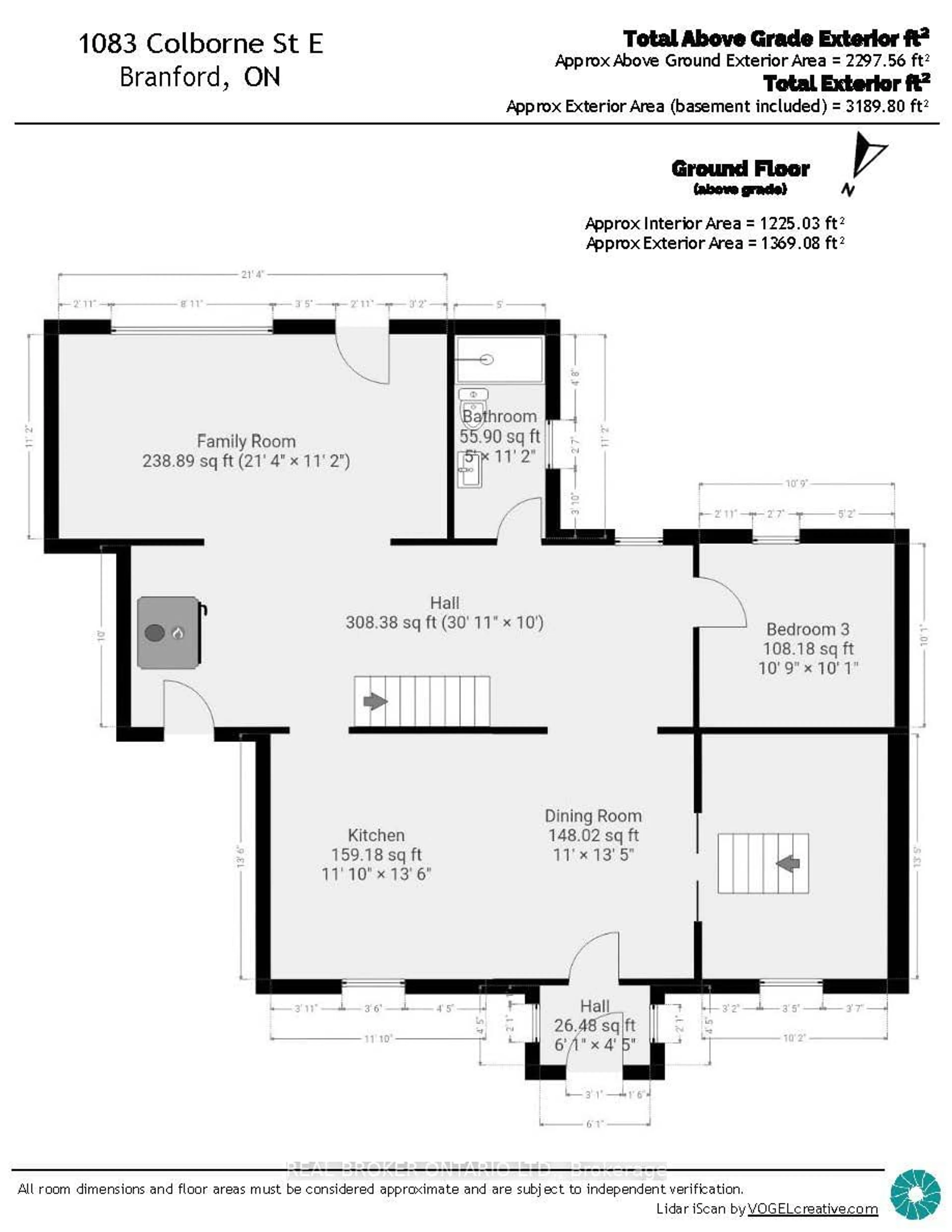 Floor plan for 1083 Colborne St, Brant Ontario N3T 5M1