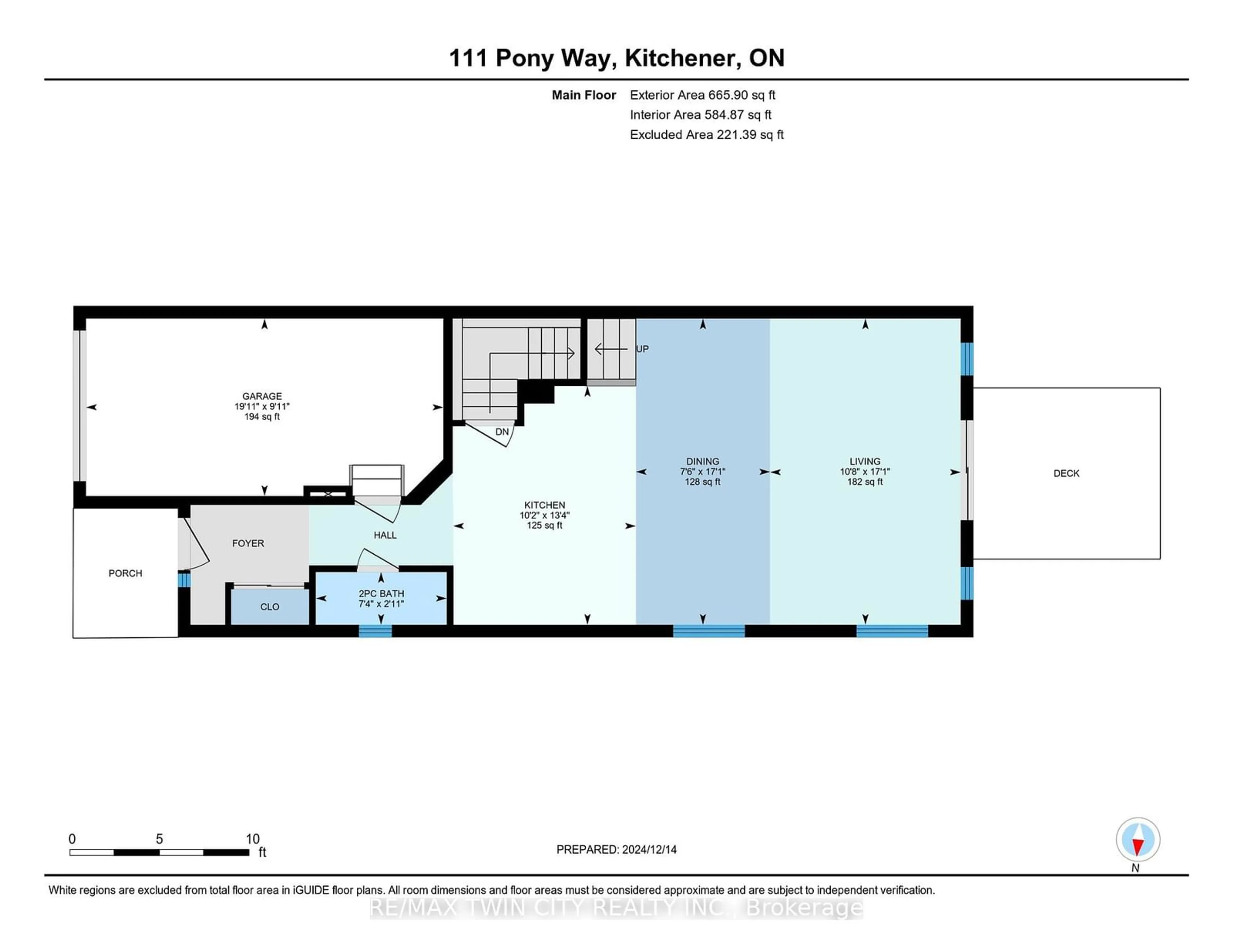 Floor plan for 111 Pony Way, Kitchener Ontario N2R 0R8