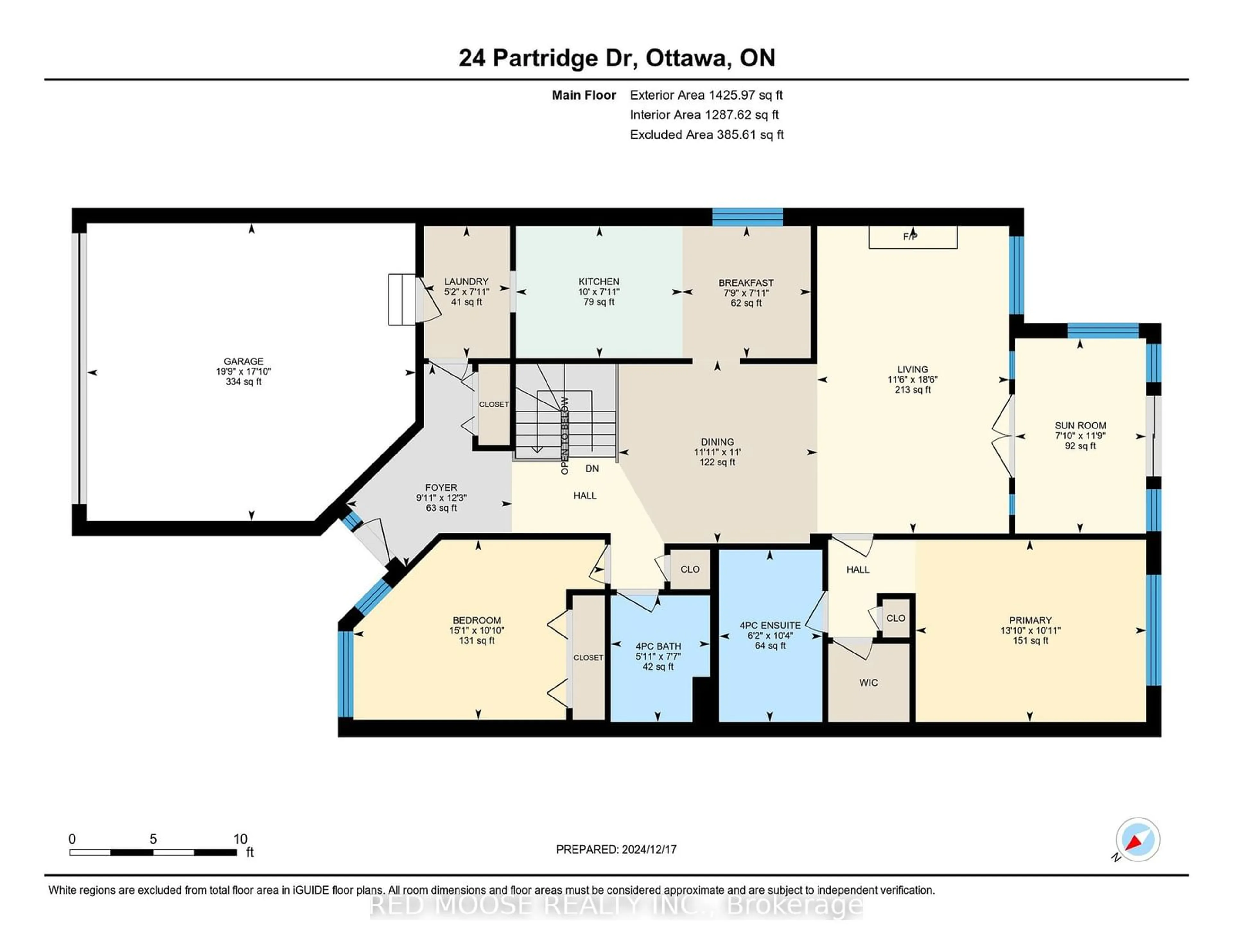 Floor plan for 24 Partridge Dr, Kanata Ontario K2M 2P6