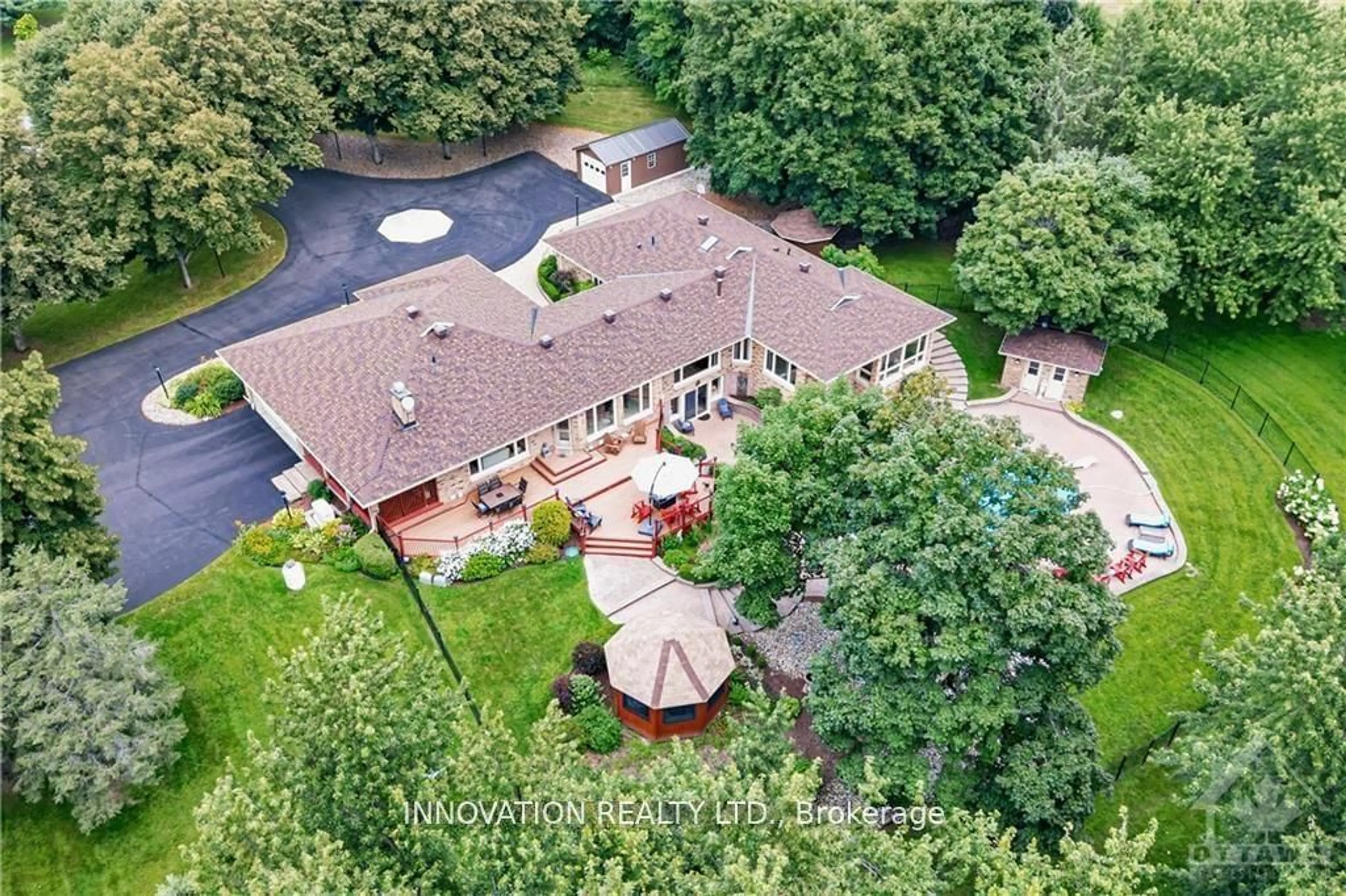 A pic from outside/outdoor area/front of a property/back of a property/a pic from drone, mountain view for 105 Locharron Cres, Carp - Huntley Ward Ontario K0A 1L0