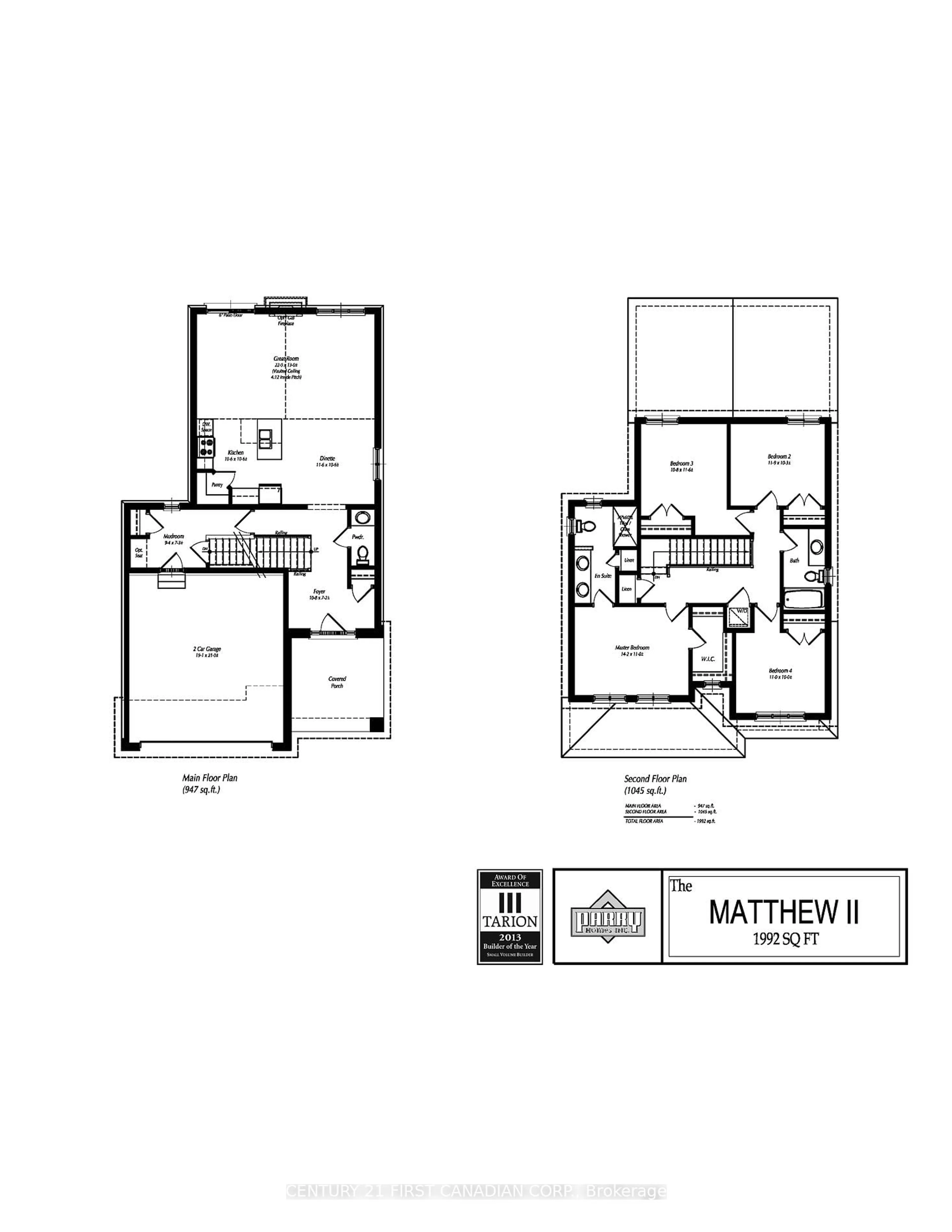 Floor plan for 62 Postma Cres, North Middlesex Ontario N0M 1A0