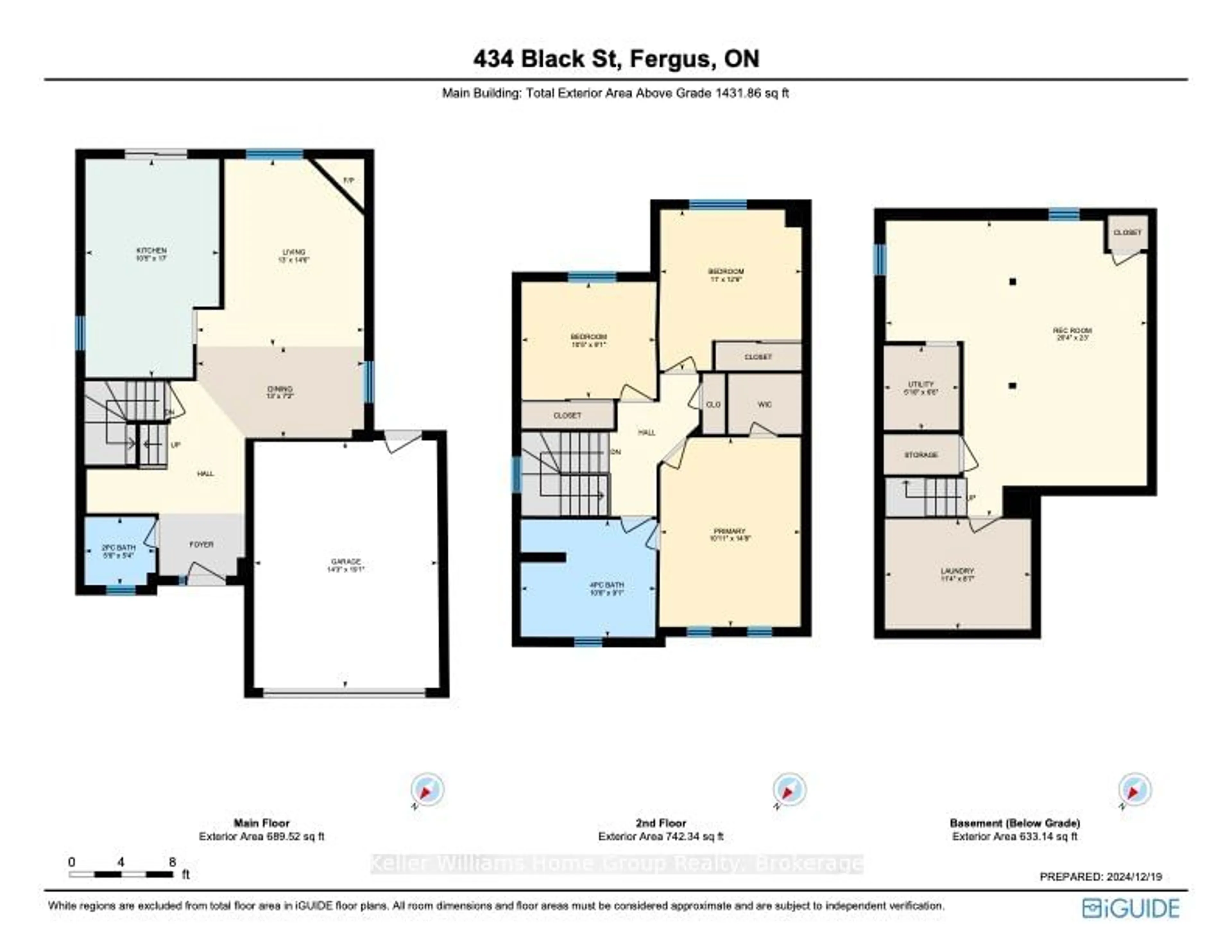 Floor plan for 434 Black St, Centre Wellington Ontario N1M 3M3