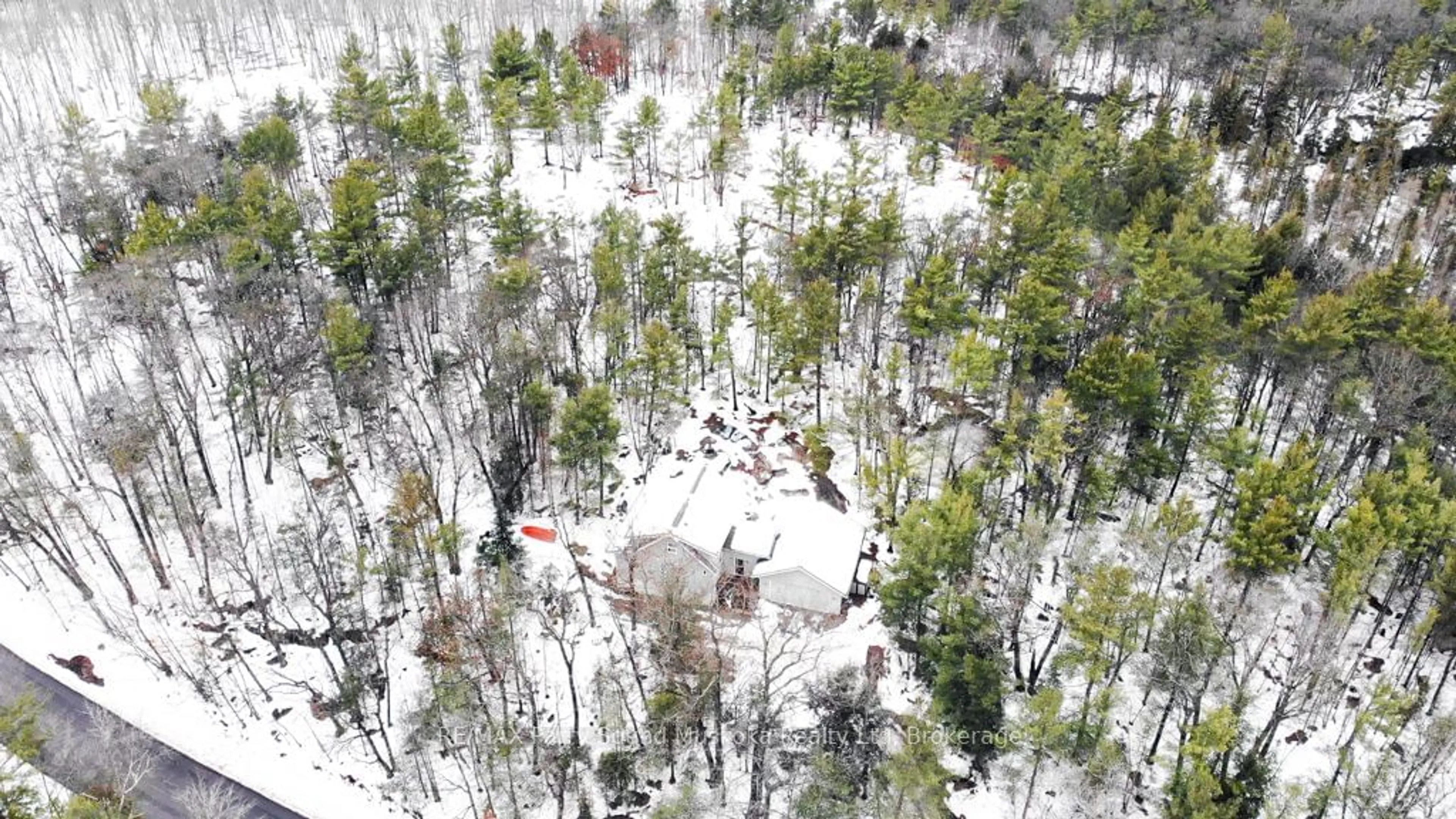 A pic from outside/outdoor area/front of a property/back of a property/a pic from drone, forest/trees view for 74 Carling Bay Rd, Carling Ontario P0G 1G0